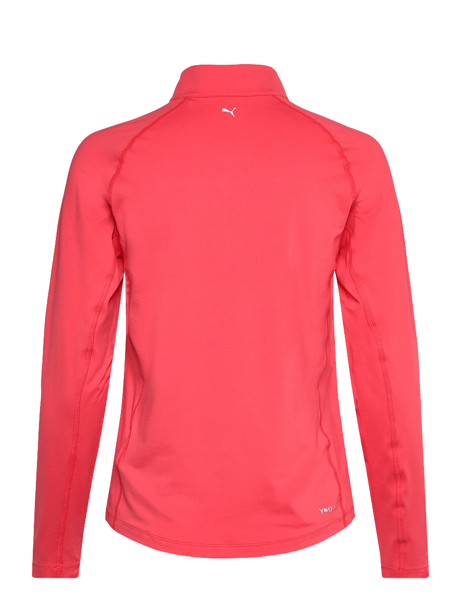 PUMA Golf - W YOU-V Solid 1/4 Zip - alussärgid - peach frost - 1