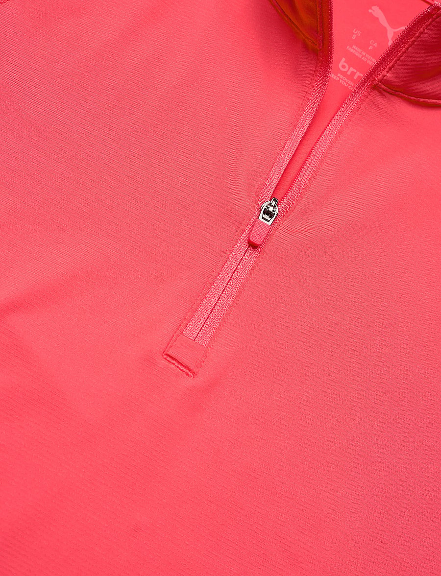 PUMA Golf - W YOU-V Solid 1/4 Zip - alussärgid - peach frost - 2