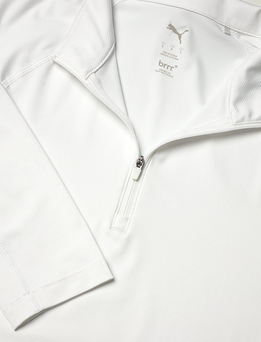 PUMA Golf - W YOU-V Solid 1/4 Zip - alussärgid - white glow - 2
