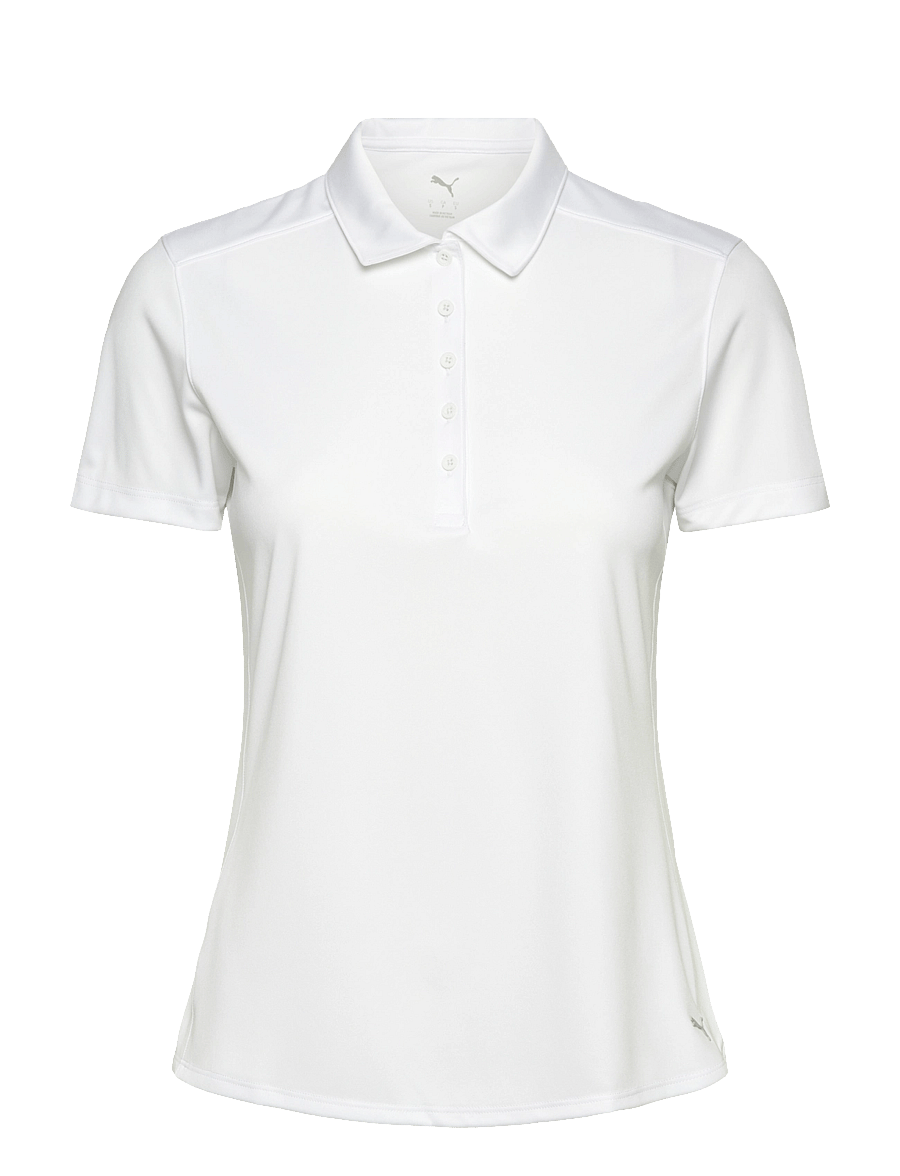 PUMA Golf - W Pure 2.0 SS Polo - oberteile & t-shirts - white glow - 0
