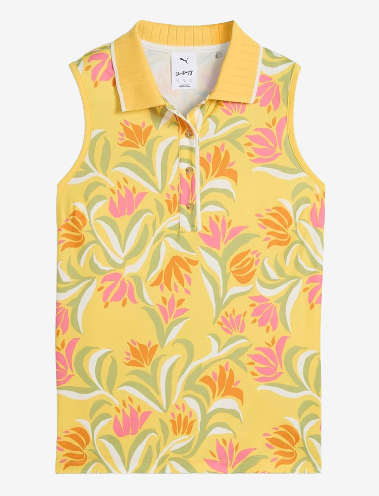 PUMA Golf - W Puma x Dani Dazey SL Polo - oberteile & t-shirts - sunny yellow - 0