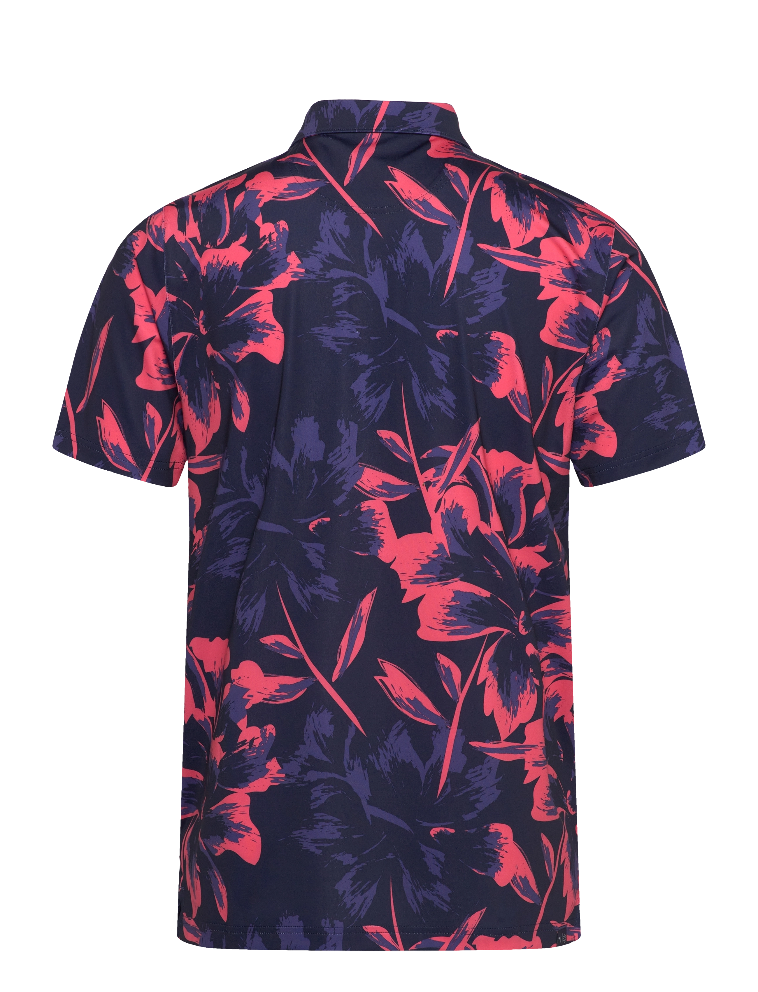 PUMA Golf - MATTR Broken Flower Polo - LC - deep navy-peach frost - 1