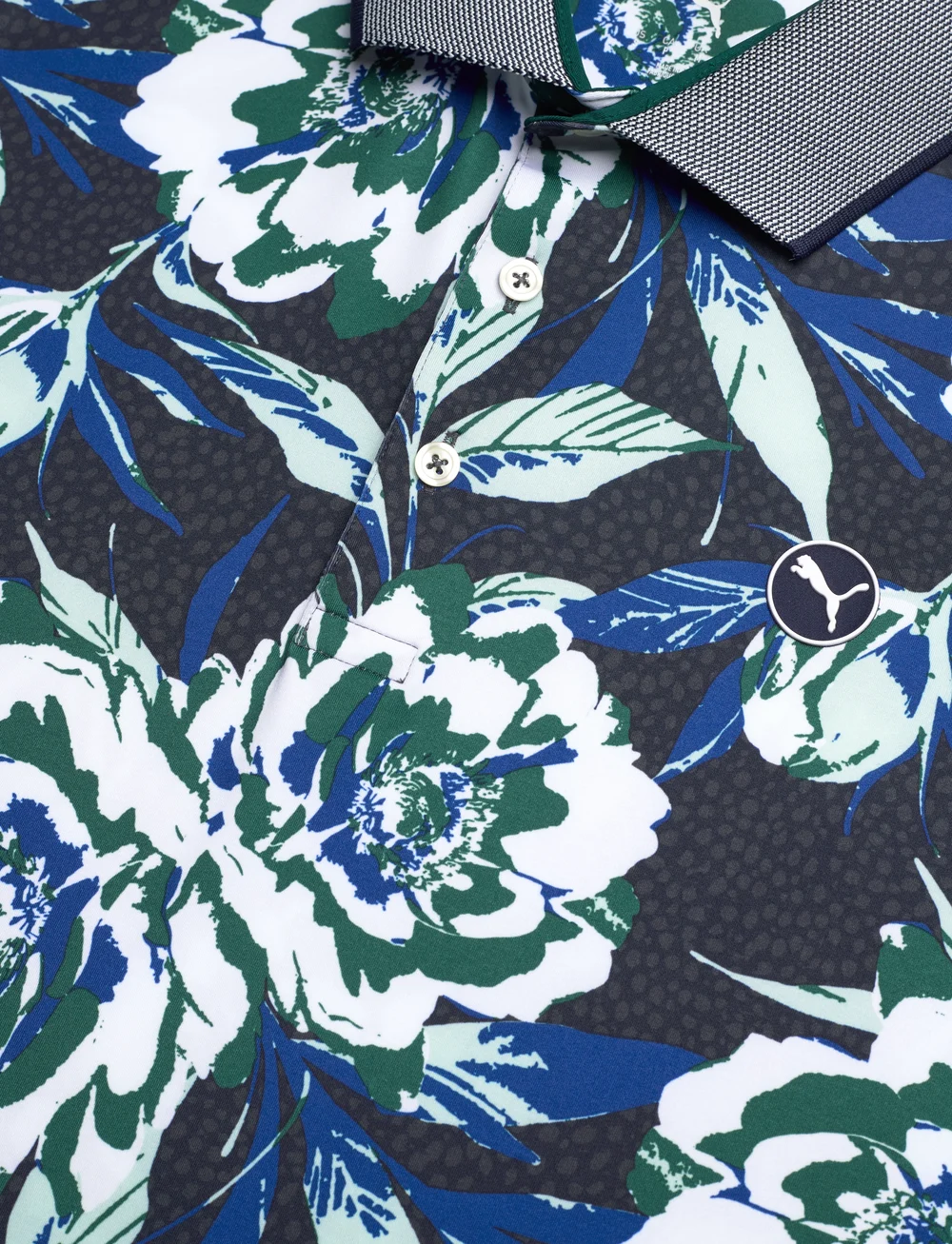 PUMA Golf - MATTR Beautiful Game Polo - LC - topi un t-krekli - deep navy-white glow - 2