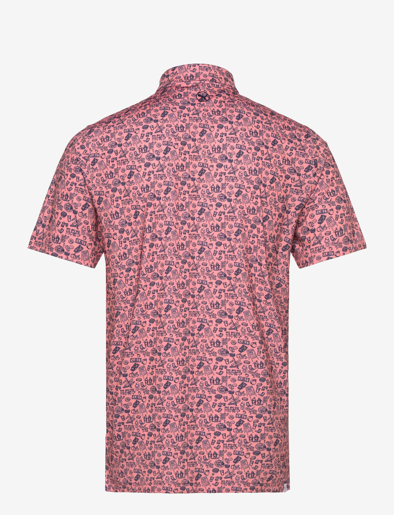 PUMA Golf - MATTR Peach Stand Polo - toppe & t-shirts - pink fruit - 1