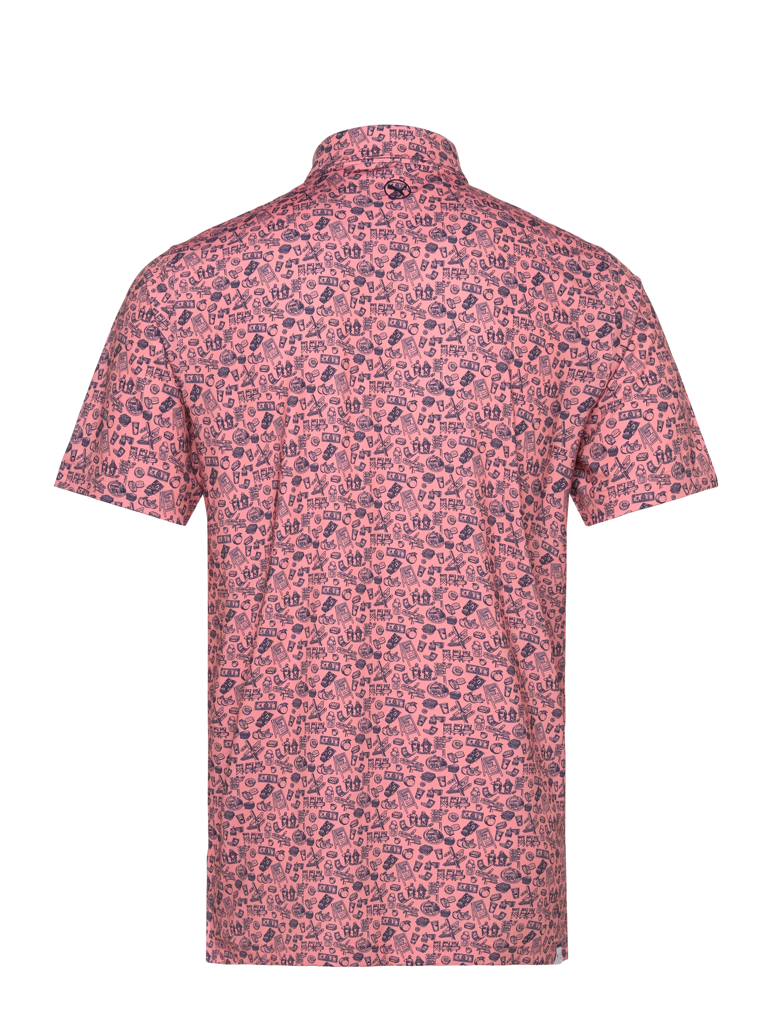 PUMA Golf - MATTR Peach Stand Polo - toppe & t-shirts - pink fruit - 1