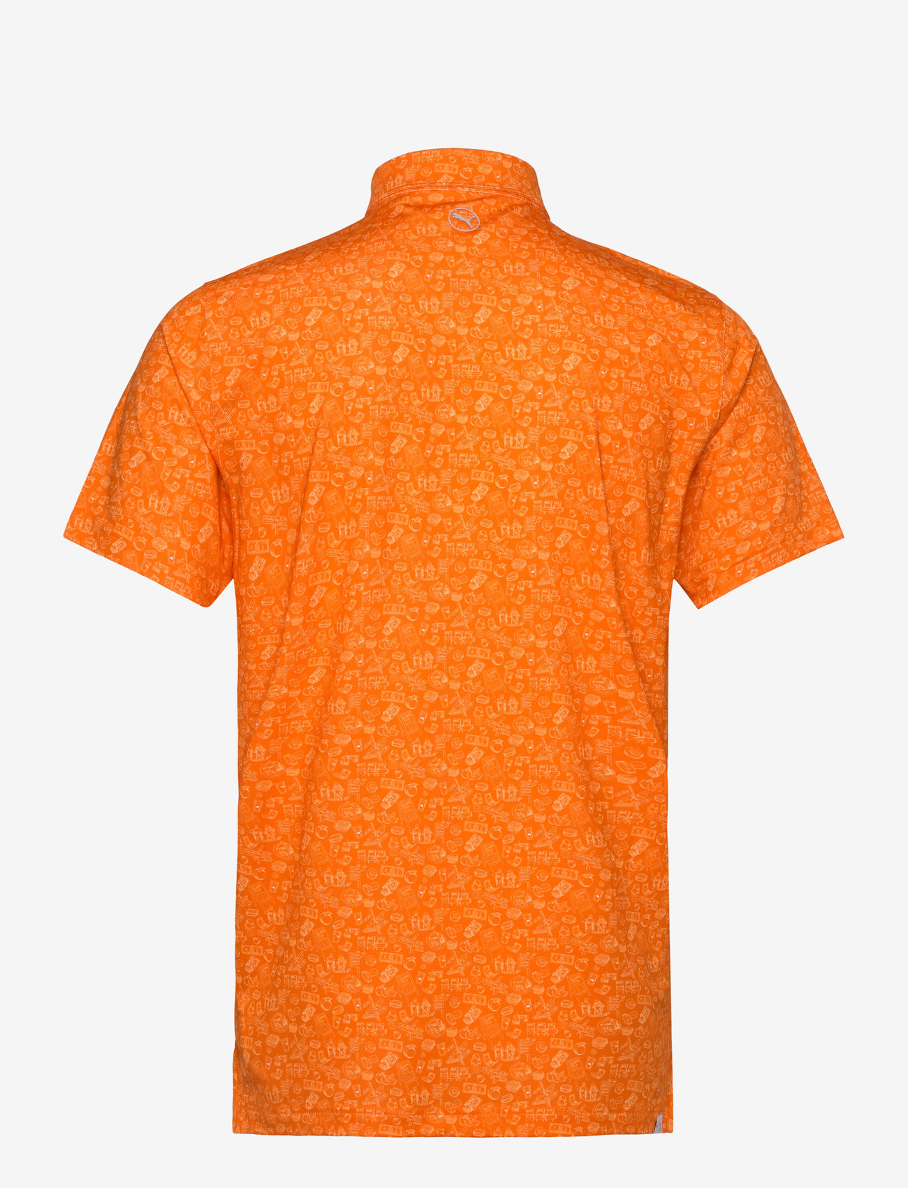 PUMA Golf - MATTR Peach Stand Polo - toppe & t-shirts - rickie orange - 1