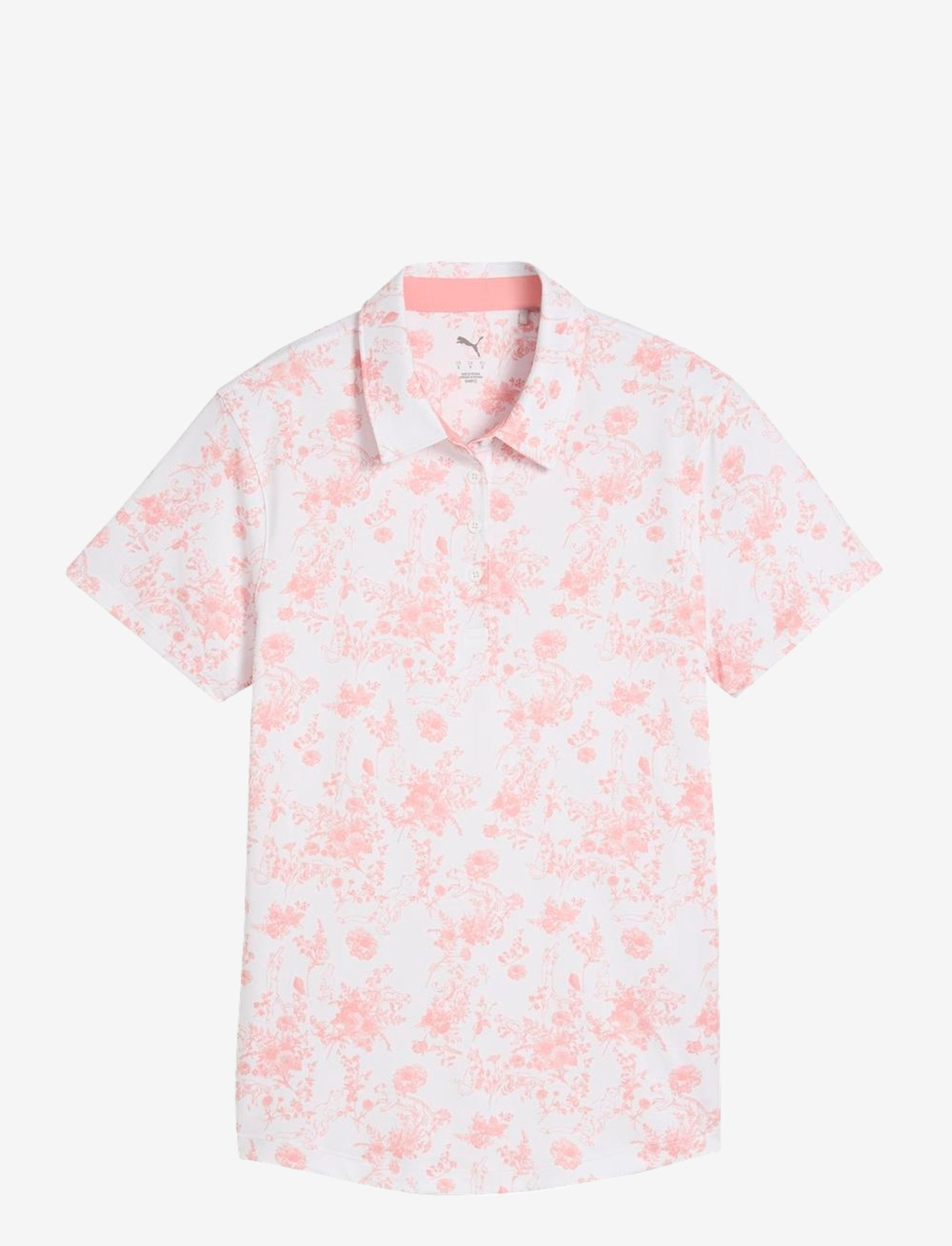 PUMA Golf - W Cloudspun Toile SS Polo - toppe & t-shirts - pink fruit - 0