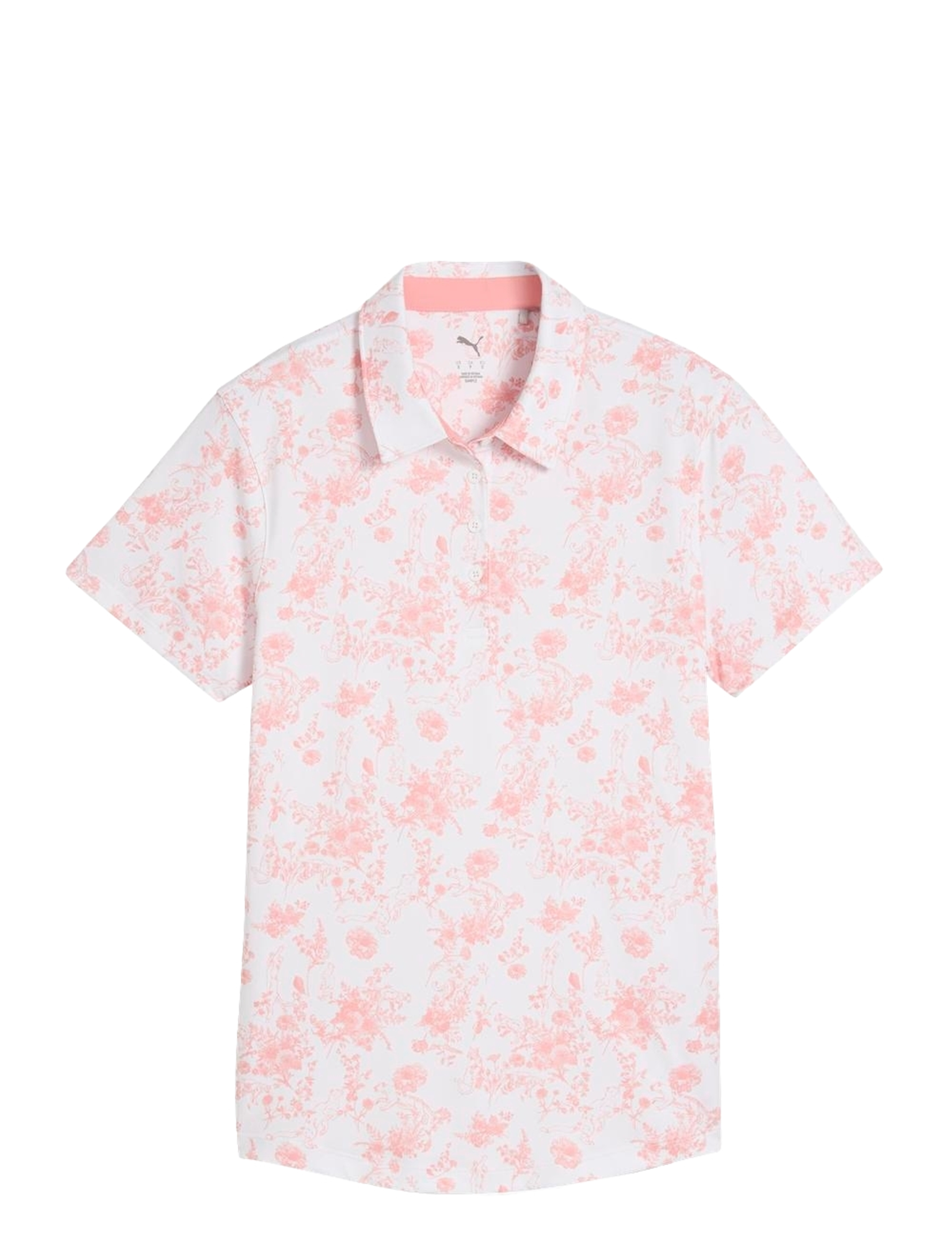 PUMA Golf W Cloudspun Toile SS Polo - PUMA - PINK FRUIT / pink/rose
