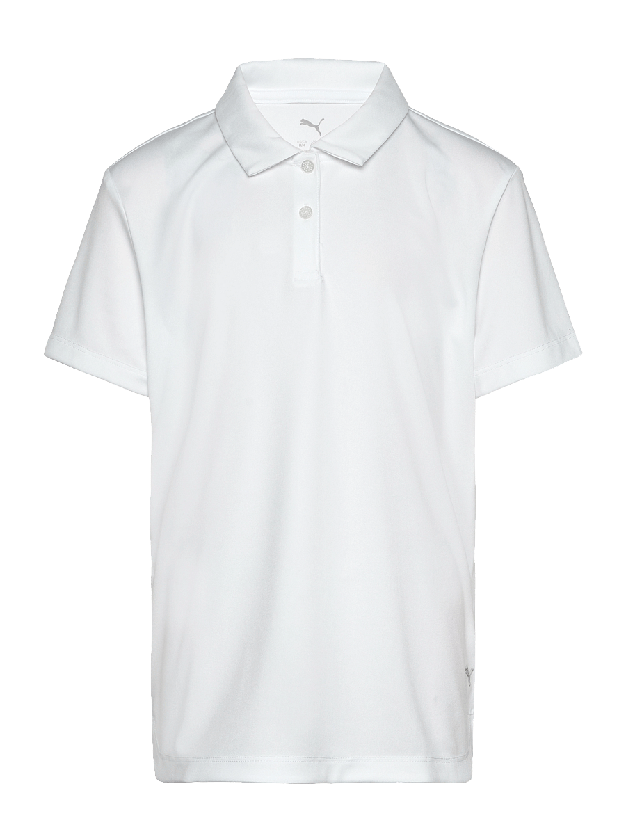 PUMA Golf - Girls Pure SS Polo - polos à manches courtes - white glow - 0