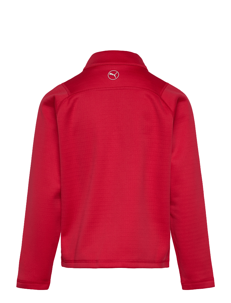 PUMA Golf - Boys Waffle Fleece 1/4 Zip - paksud joped - strong red - 1