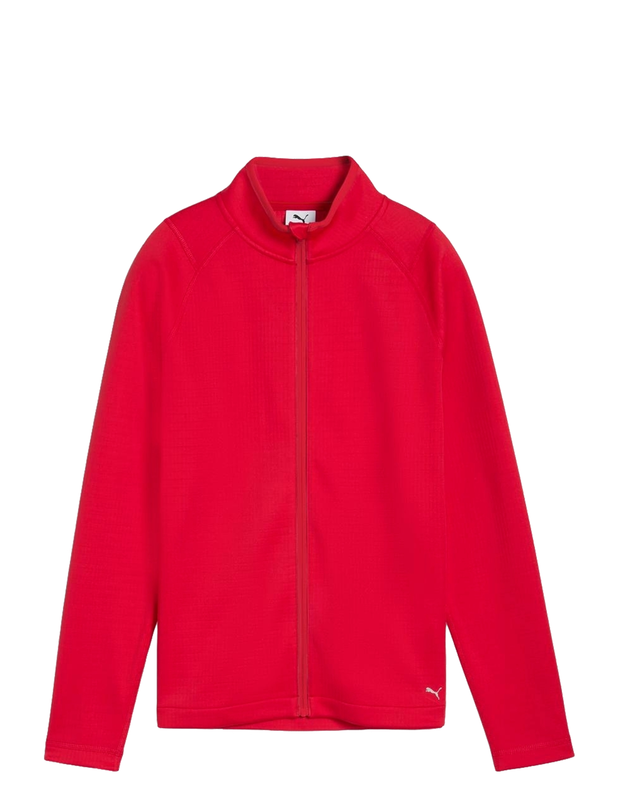 PUMA Golf W Waffle Fleece Full Zip - PUMA Golf - STRONG RED / red