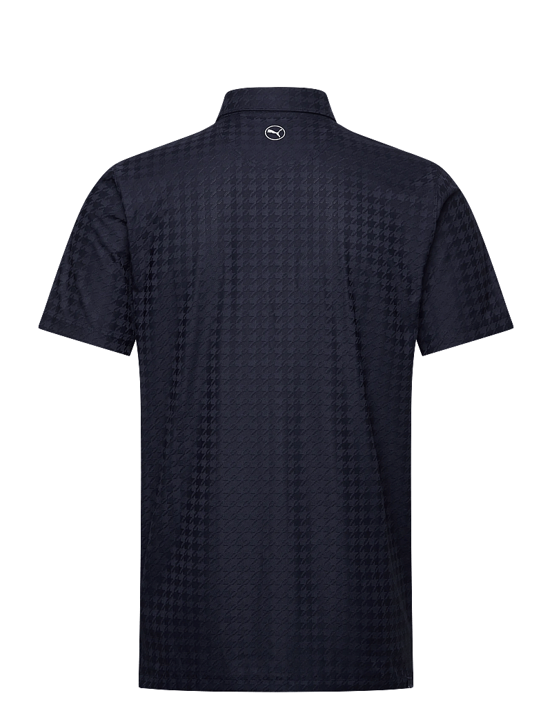 PUMA Golf - MATTR Houndstooth Polo - oberteile & t-shirts - deep navy - 1
