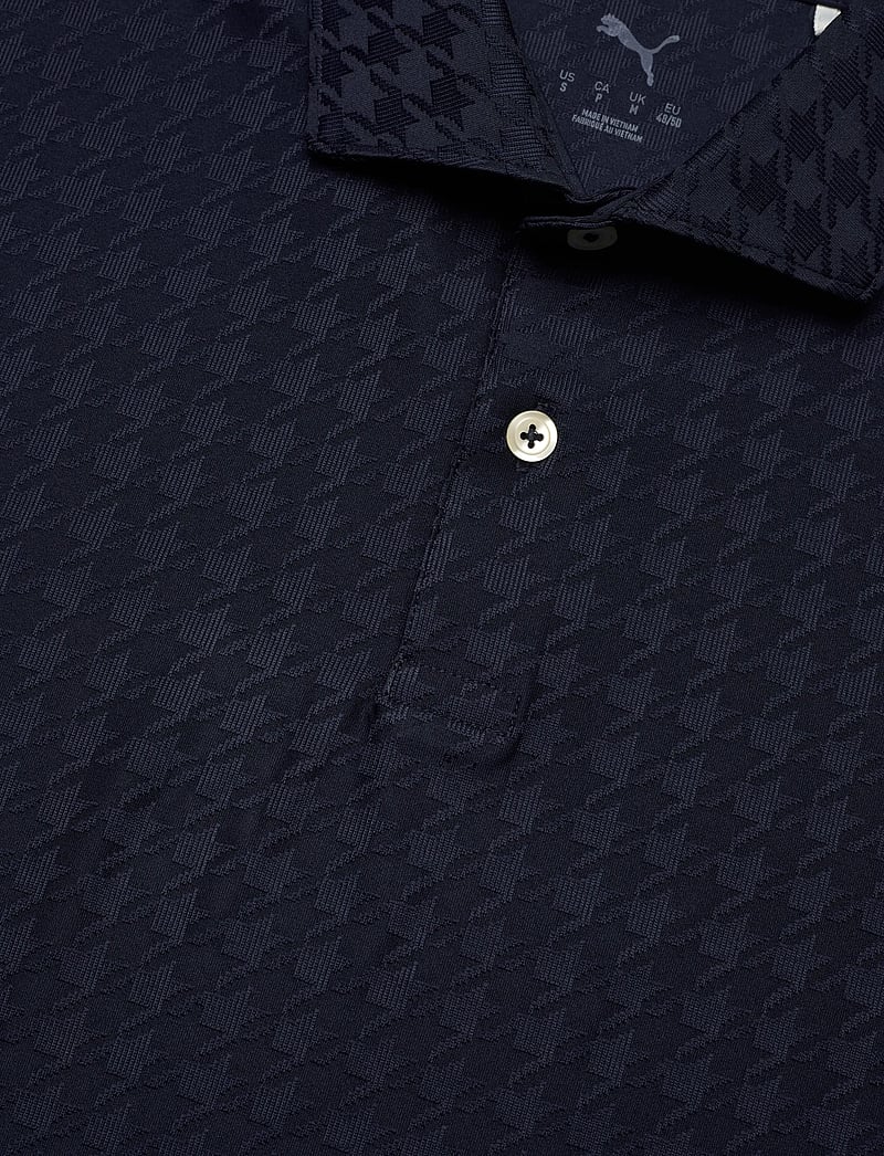 PUMA Golf - MATTR Houndstooth Polo - oberteile & t-shirts - deep navy - 2