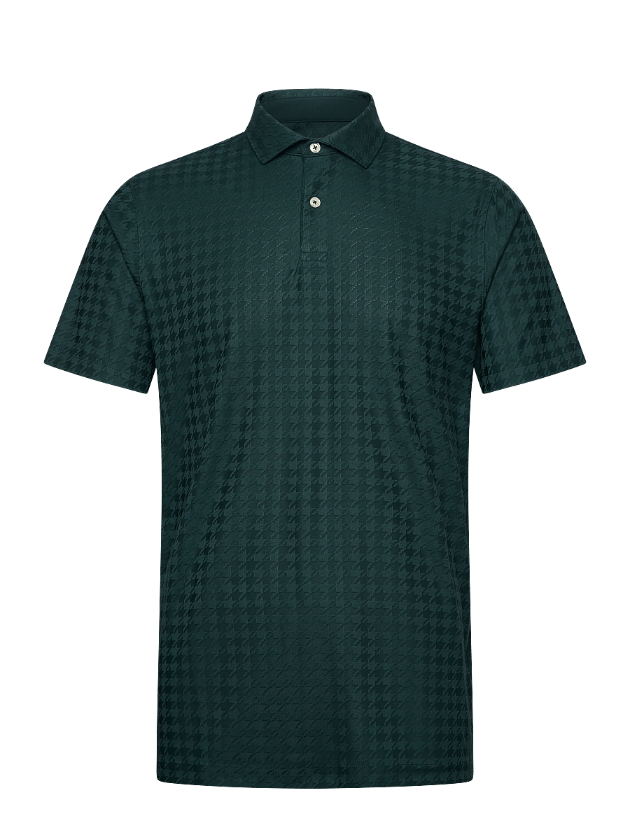 PUMA Golf - MATTR Houndstooth Polo - topit & t-paidat - green terrain - 0