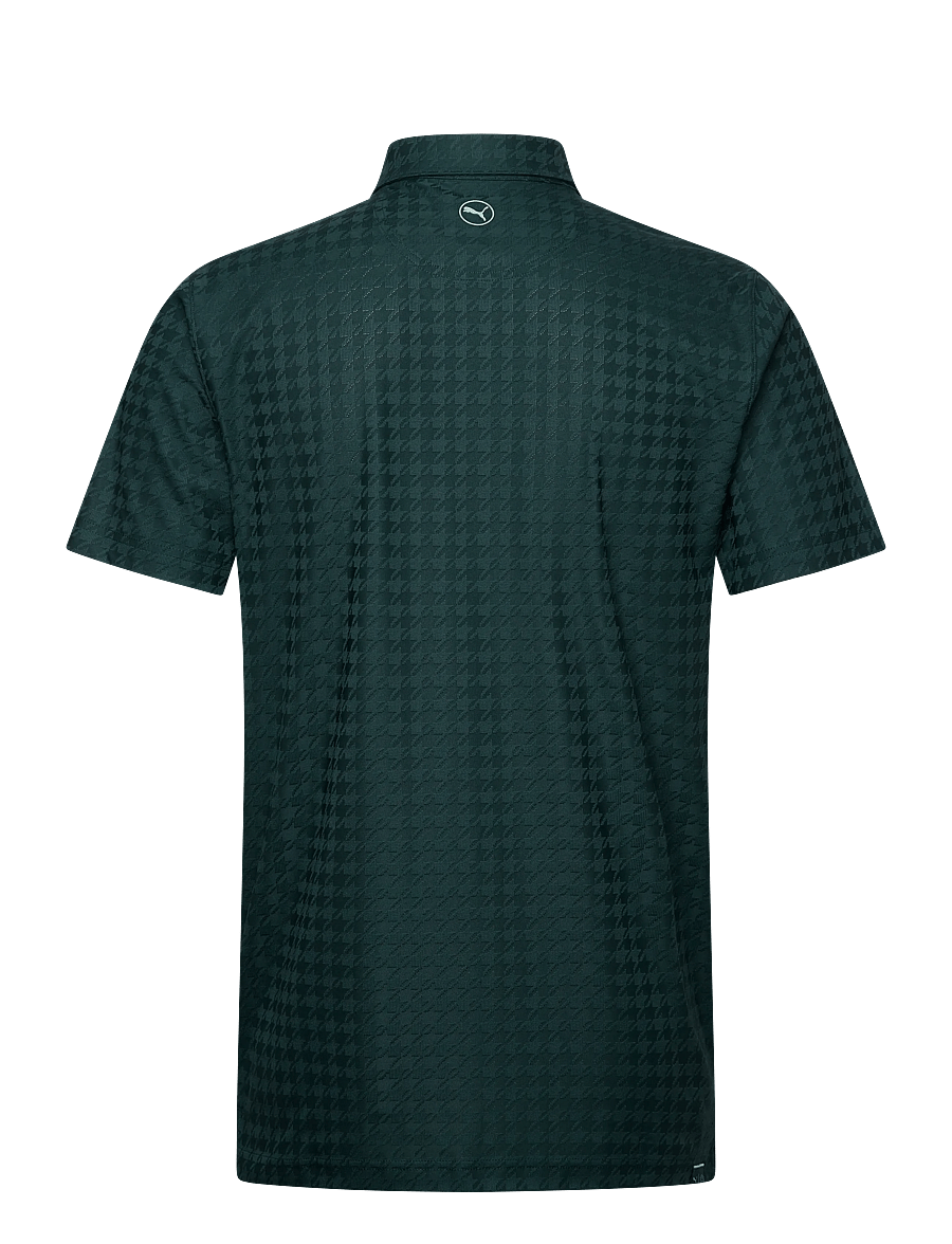 PUMA Golf - MATTR Houndstooth Polo - topi un t-krekli - green terrain - 1