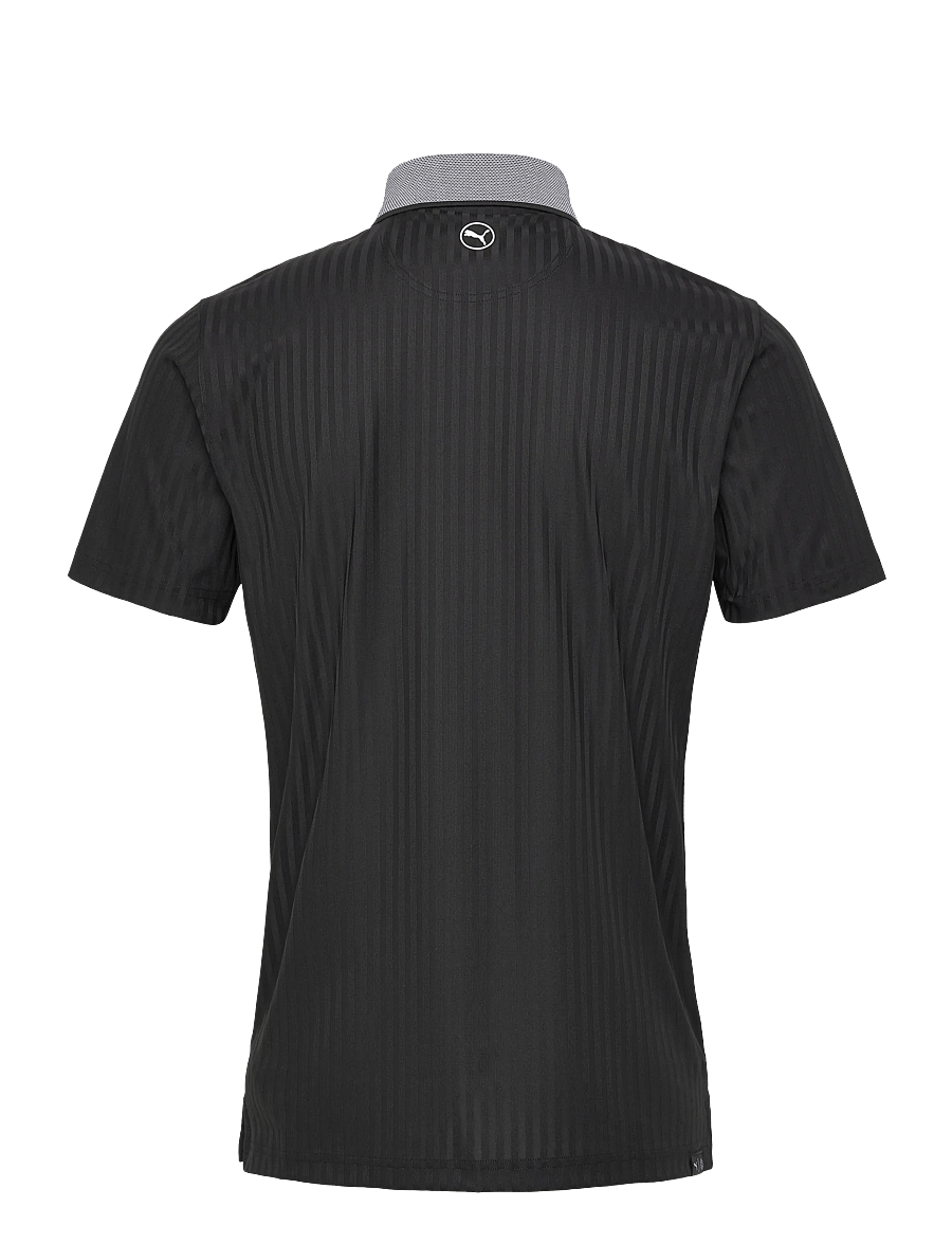 PUMA Golf - MATTR Stripe Jacquard Polo - topit & t-paidat - puma black - 1