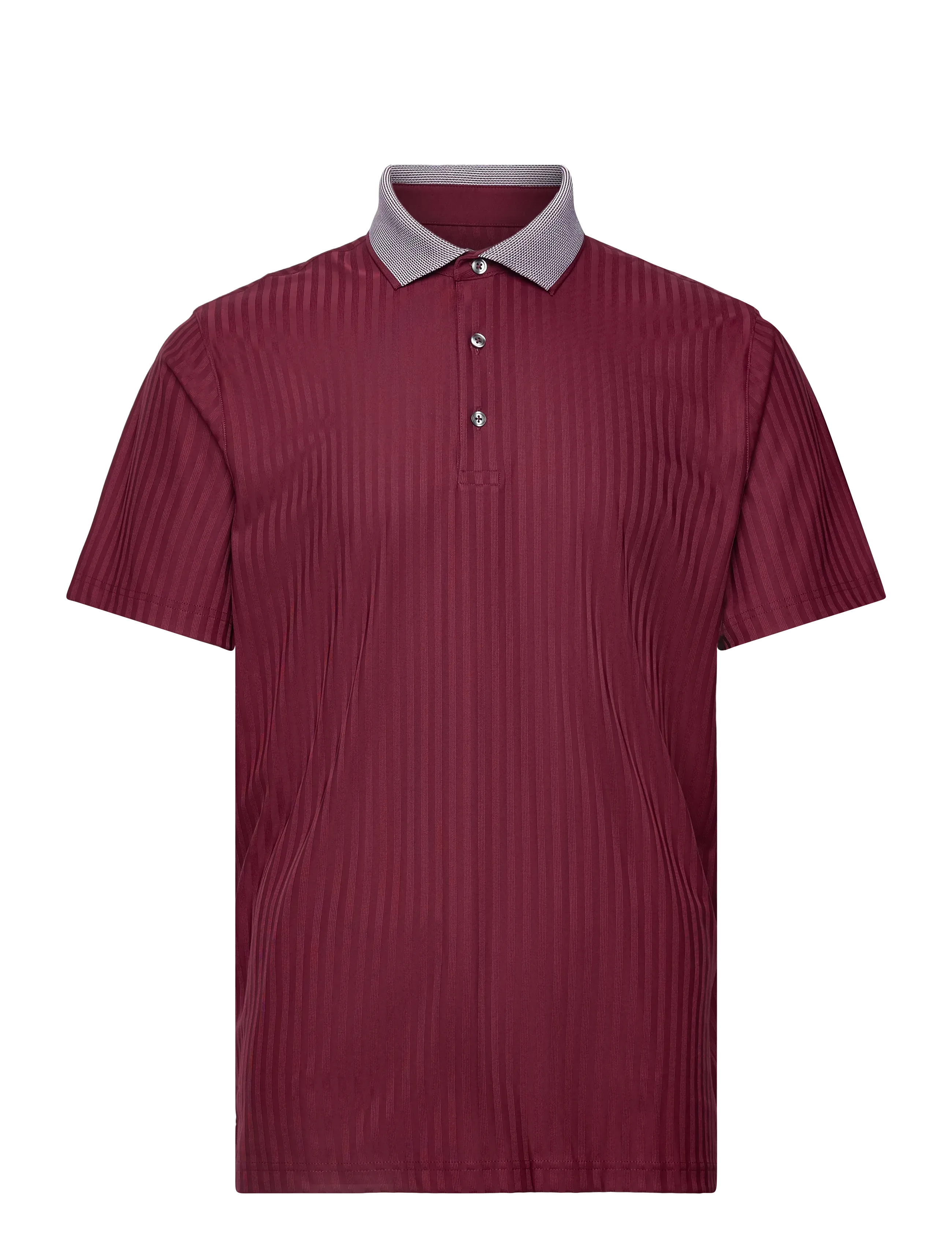 PUMA GOLF Mattr Stripe Jacquard Polo Burgundy - S - Herren