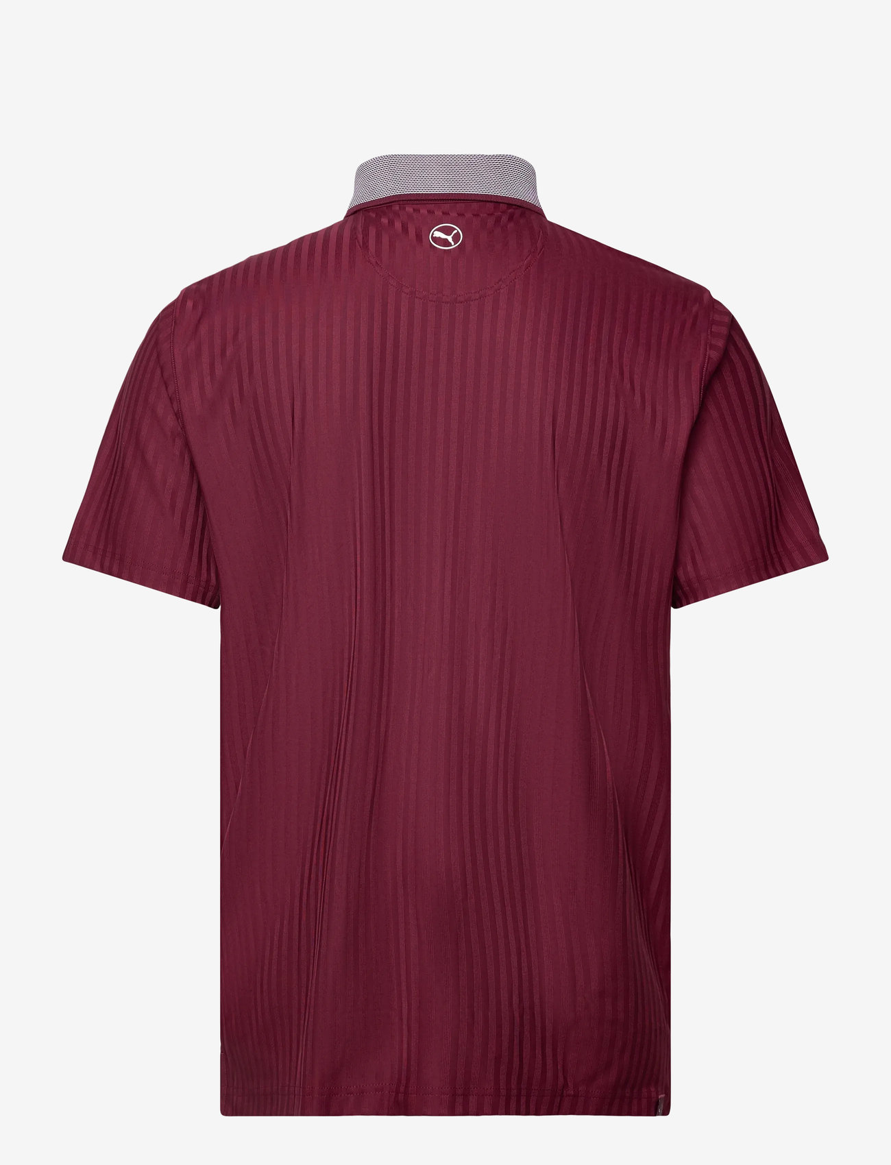 PUMA Golf - MATTR Stripe Jacquard Polo - short-sleeved polos - ruby shimmer - 1