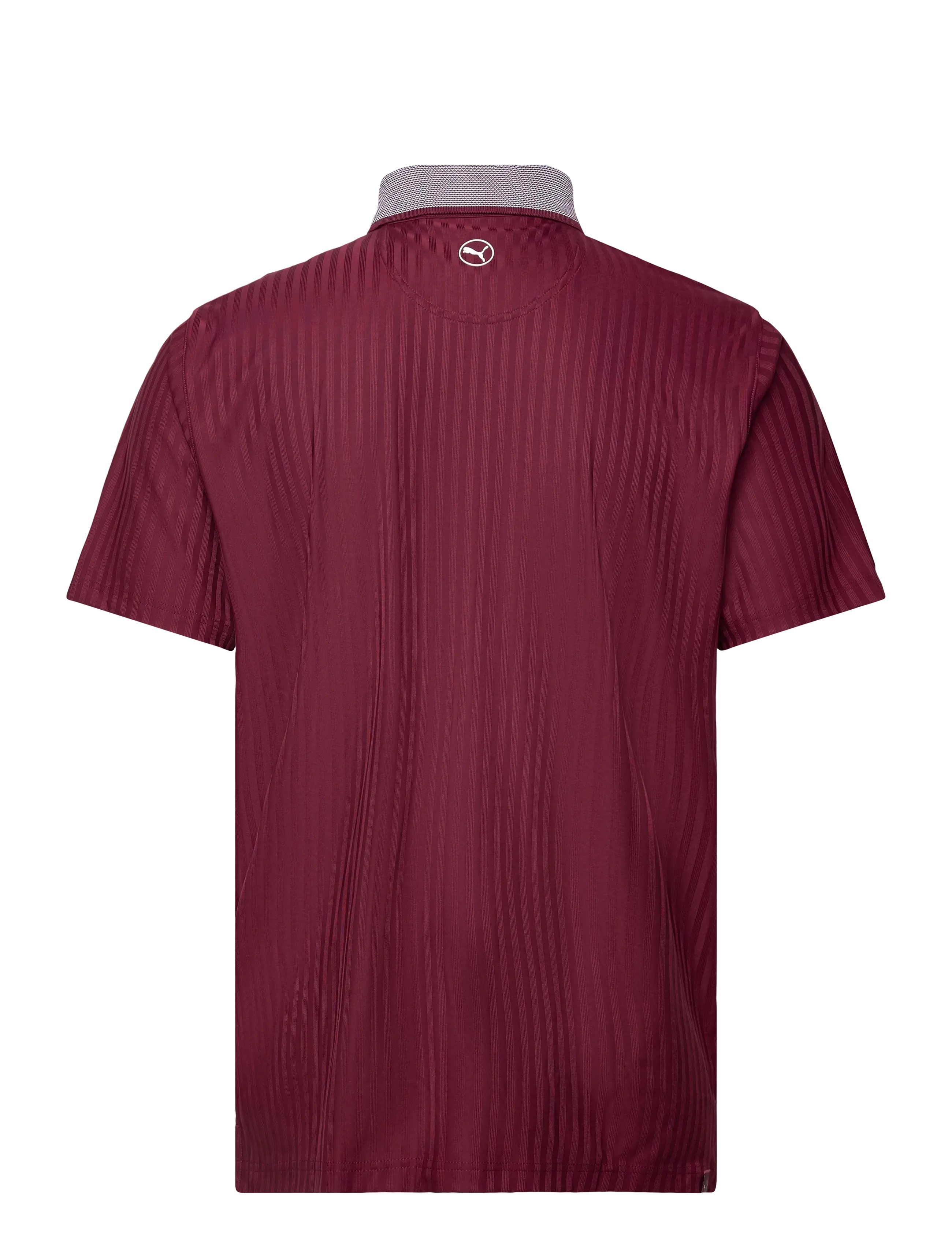 PUMA Golf - MATTR Stripe Jacquard Polo - polos - ruby shimmer - 1
