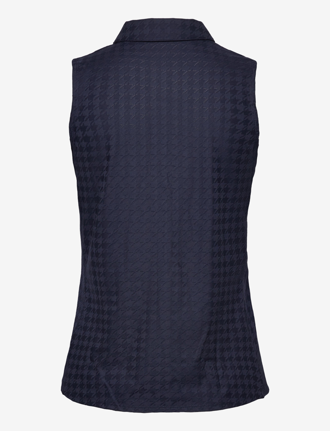 PUMA Golf - W Houndstooth SL Polo - polos - deep navy - 1