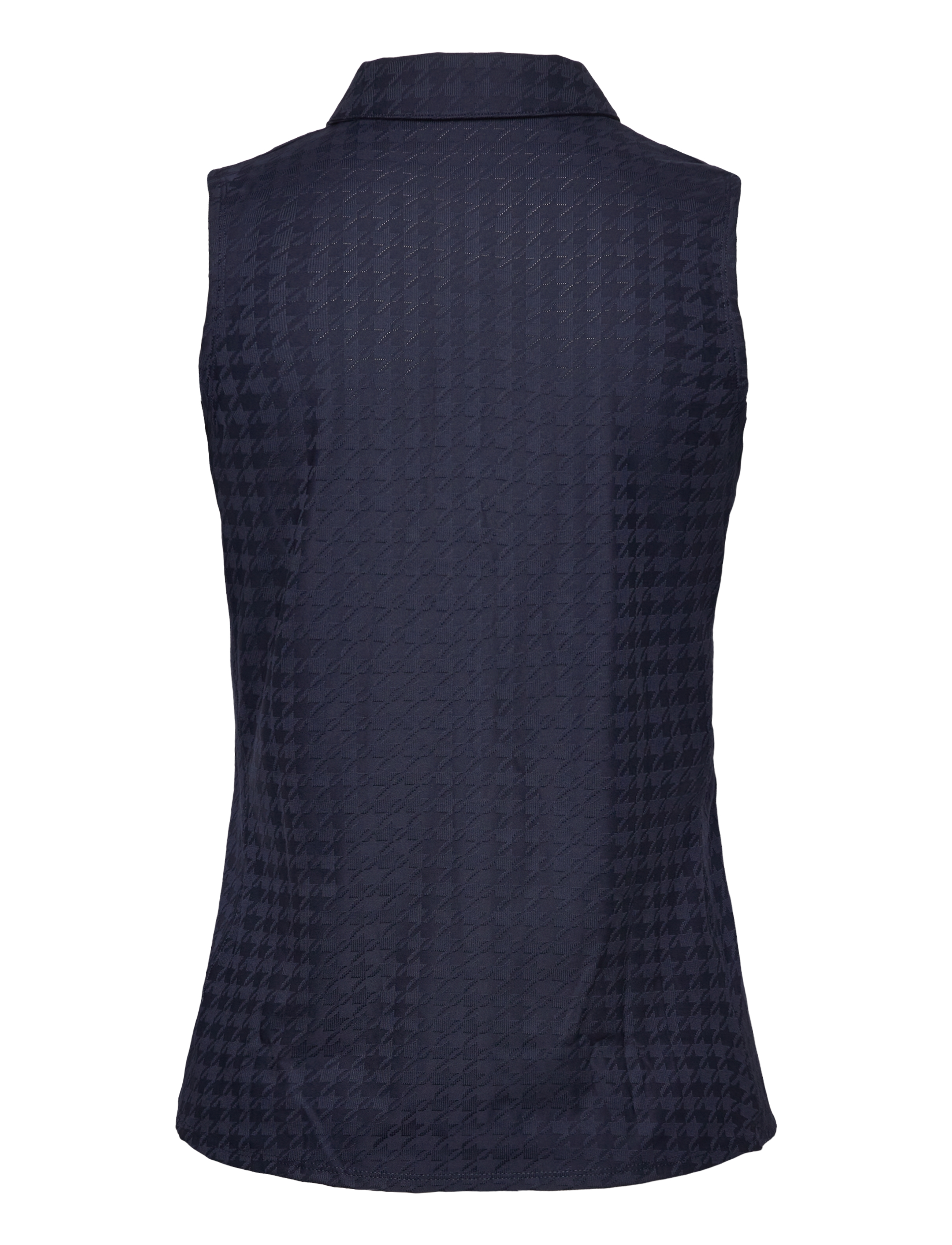 PUMA Golf - W Houndstooth SL Polo - alussärgid ja t-särgid - deep navy - 1