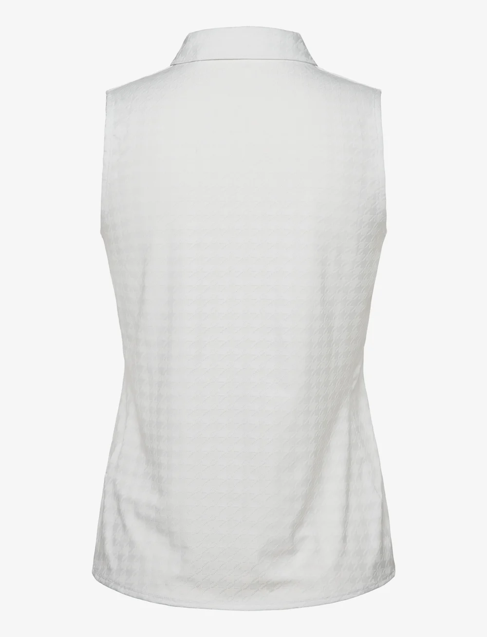PUMA Golf - W Houndstooth SL Polo - koszulki polo - white glow - 1