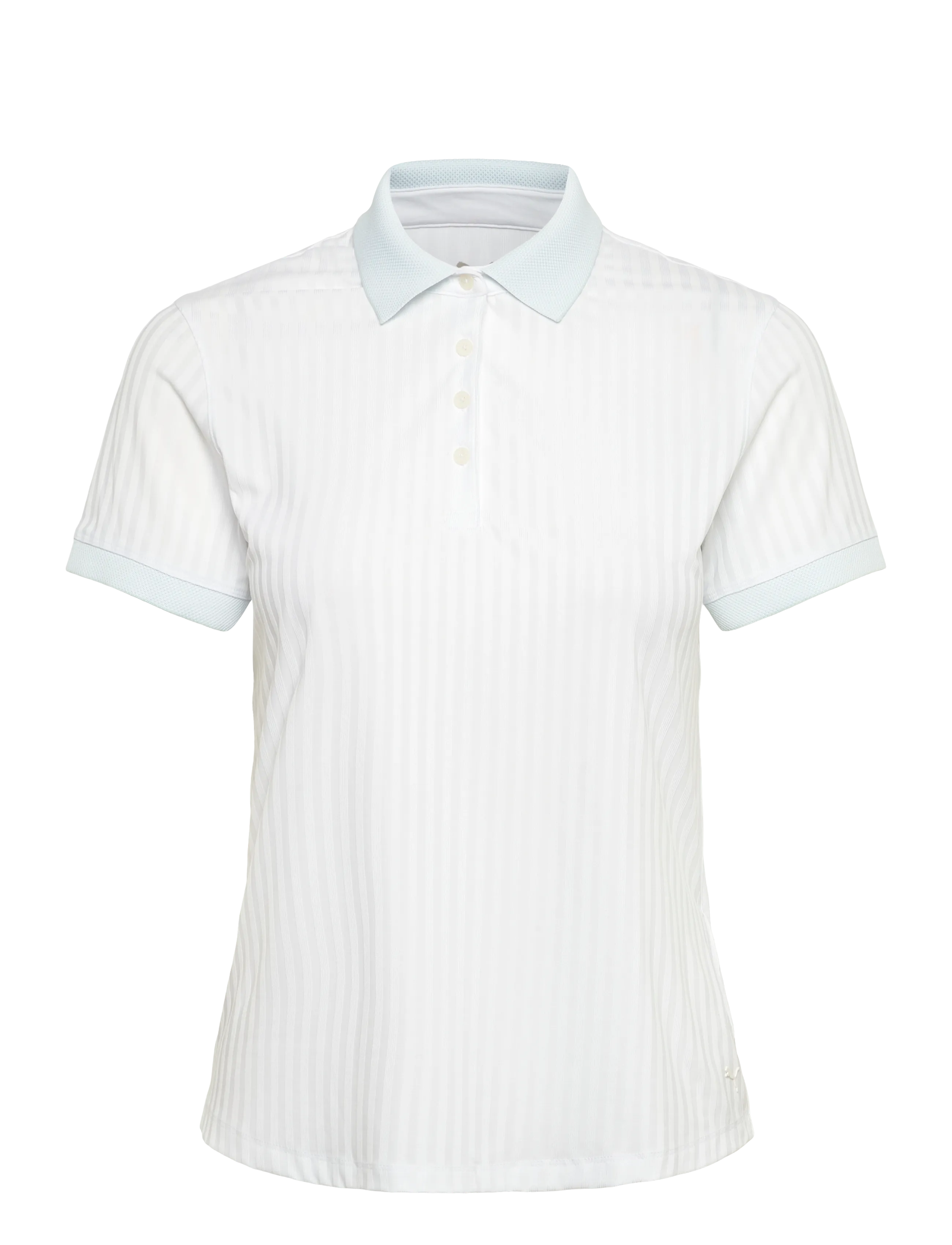 PUMA Golf W Mattr Jacquard Stripe Ss Polo, XL, White, Sports Overdele & T-shirts > Sport Polos, Dame
