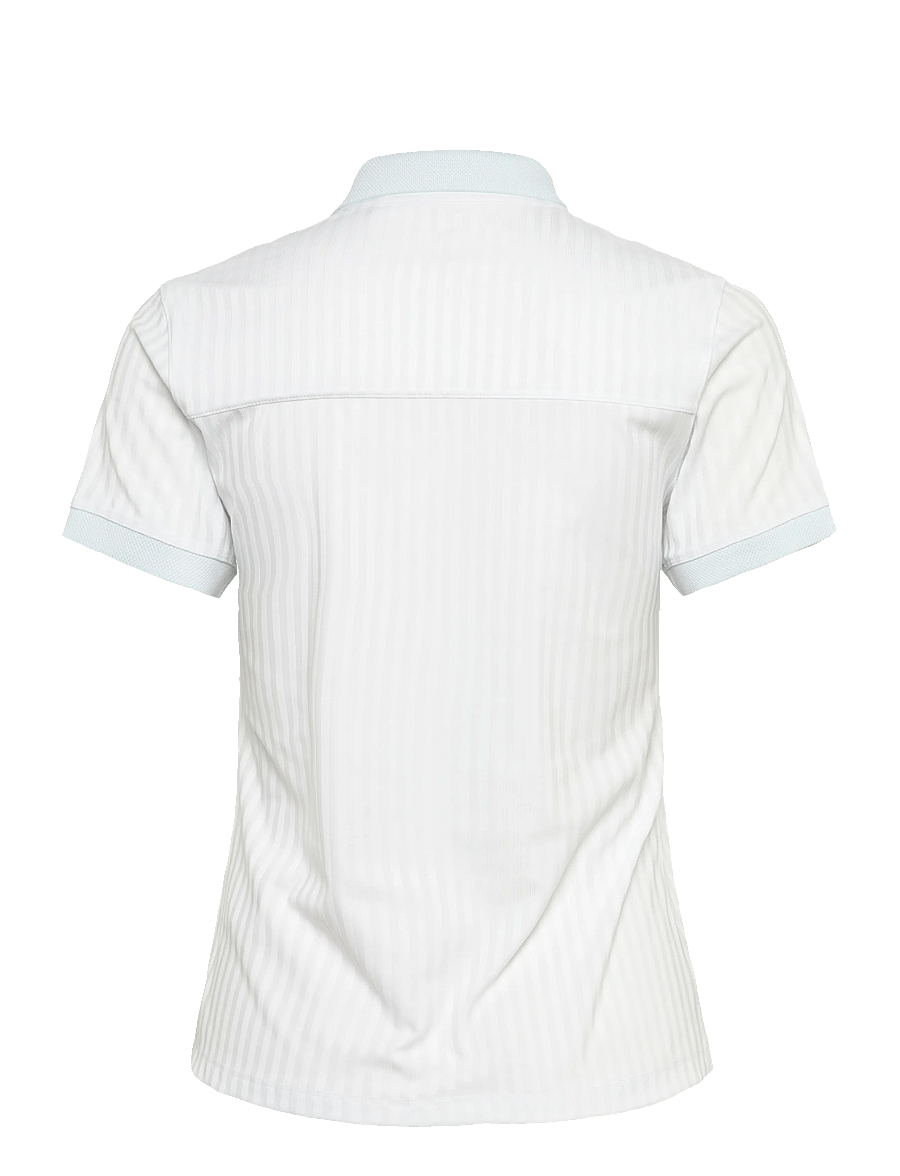 PUMA Golf - W MATTR Jacquard Stripe SS Polo - oberteile & t-shirts - white glow - 1