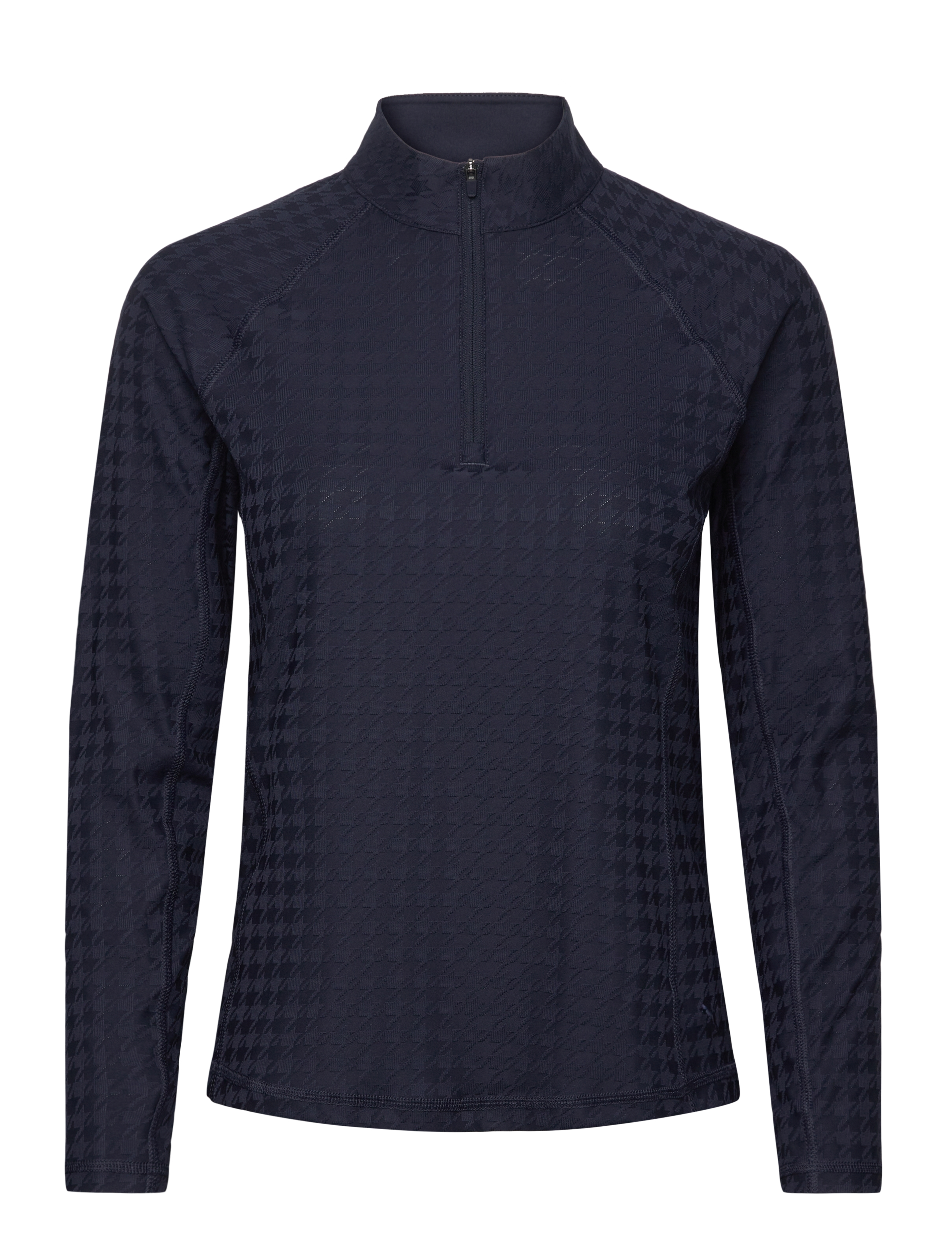 PUMA Golf W Houndstooth 1/4 Zip, S, Sport Base Layers, Schwarz - Layer Oberteile, Frauen