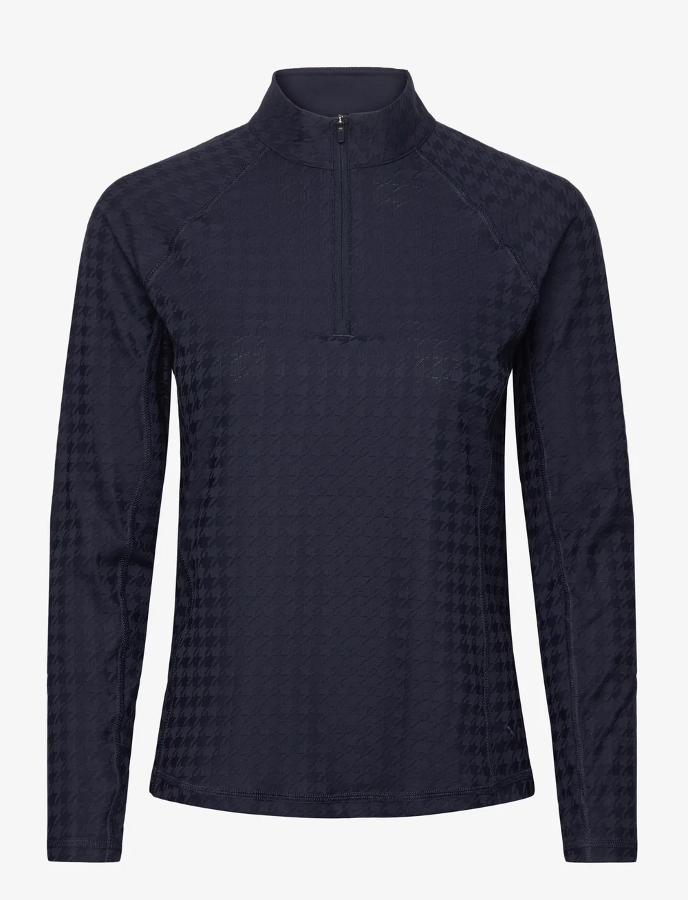 PUMA Golf - W Houndstooth 1/4 Zip - funktionsunterwäsche - oberteile - deep navy - 0