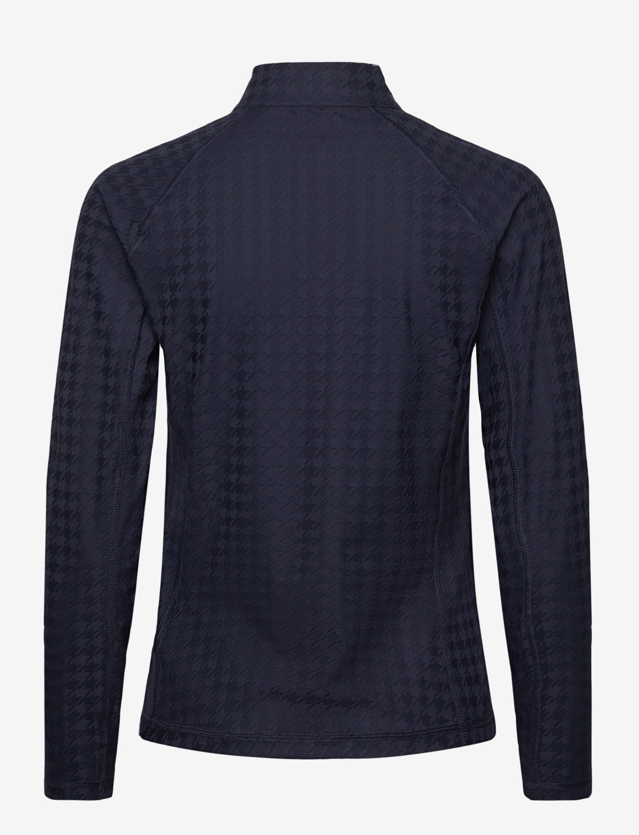 PUMA Golf - W Houndstooth 1/4 Zip - underställströjor - deep navy - 1