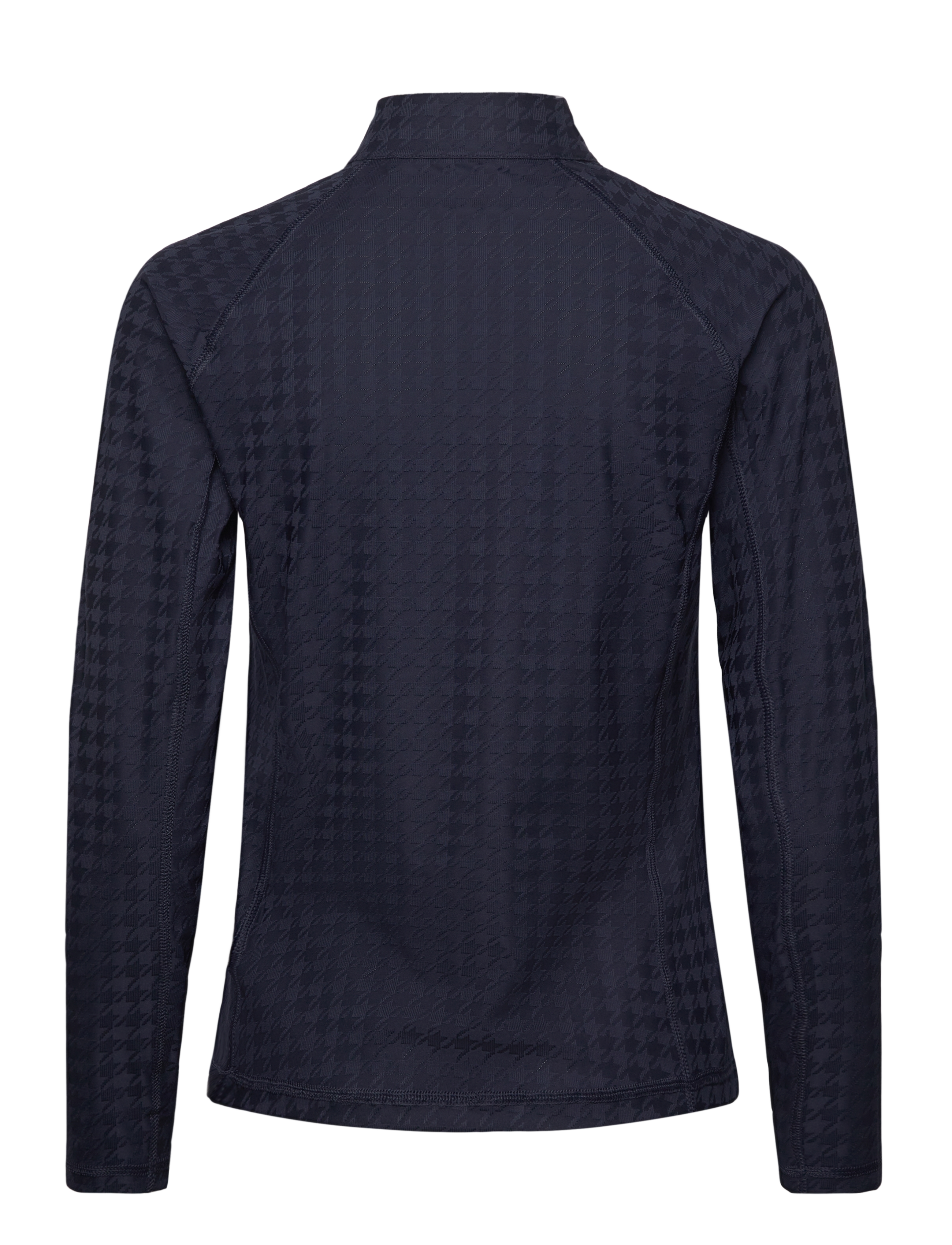 PUMA Golf - W Houndstooth 1/4 Zip - overtøj - deep navy - 1