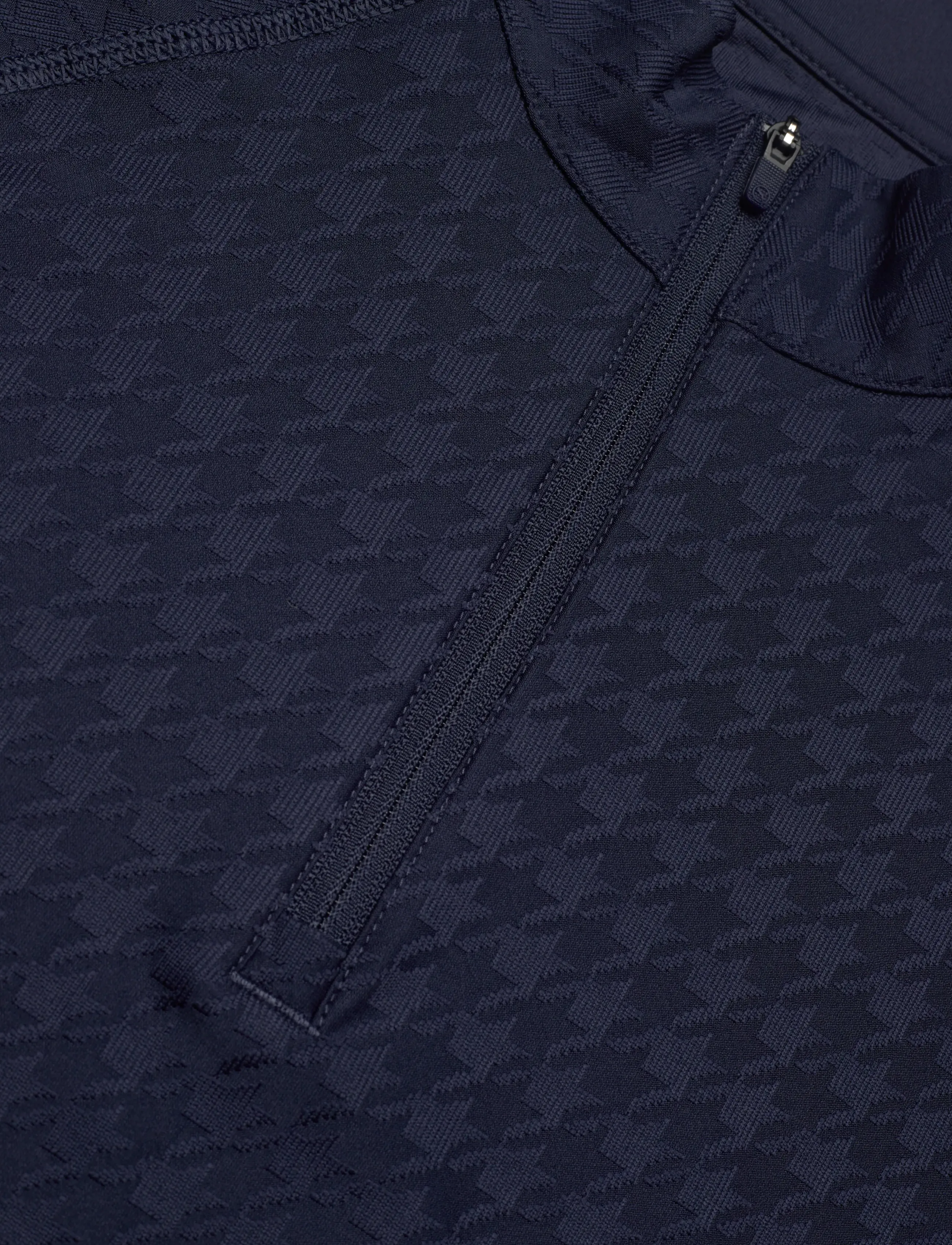 PUMA Golf - W Houndstooth 1/4 Zip - overtøj - deep navy - 2