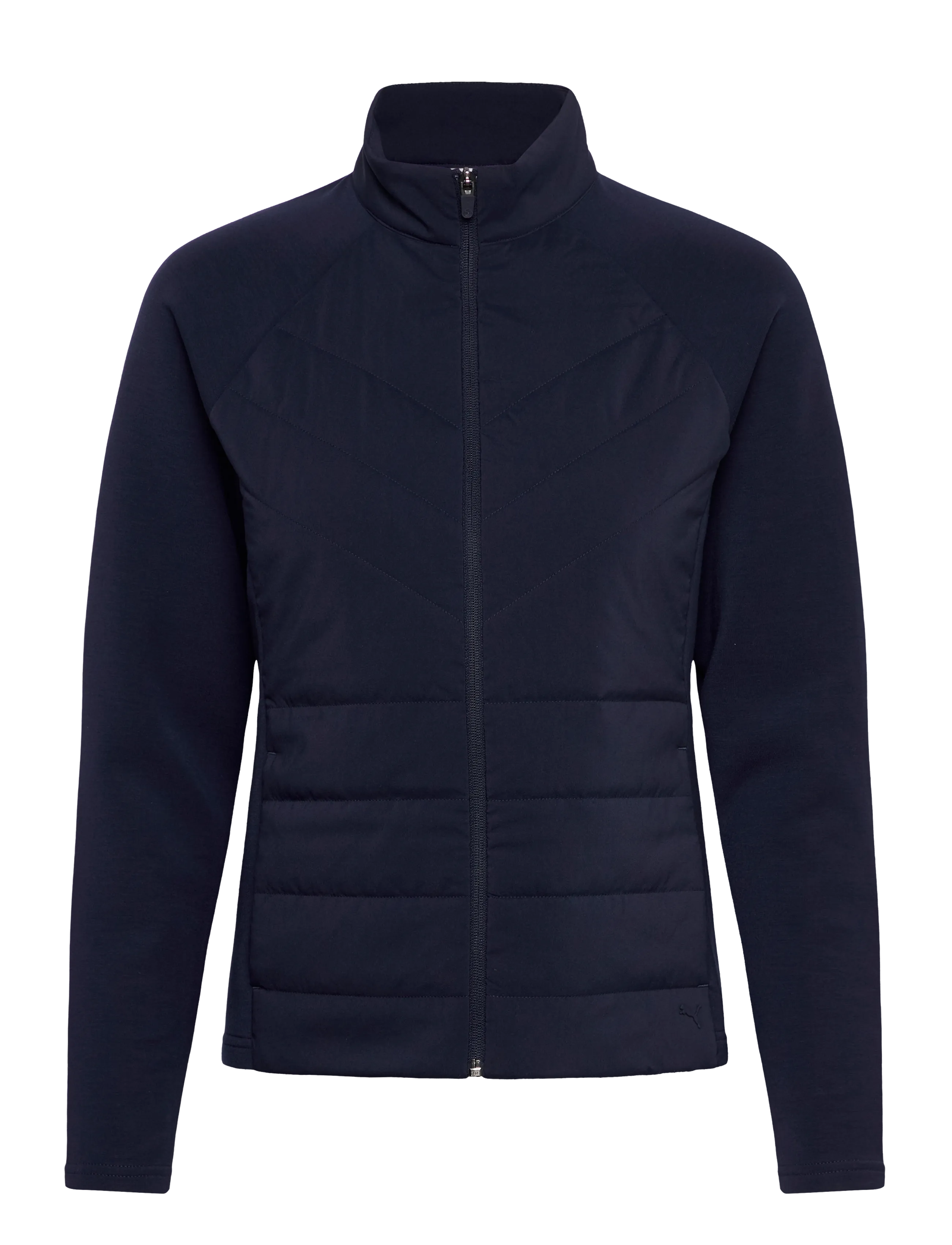 PUMA Golf W Cloudspun Fleece Hybrid Jacket, S, Navy, Sweatshirts & Hættetrøjer > Fleeces & Midlayers, Dame