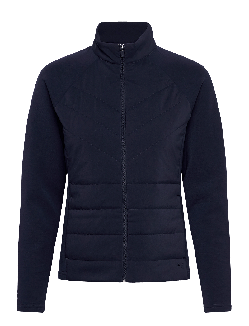 PUMA Golf - W Cloudspun Fleece Hybrid Jacket - golfijakid - deep navy - 0