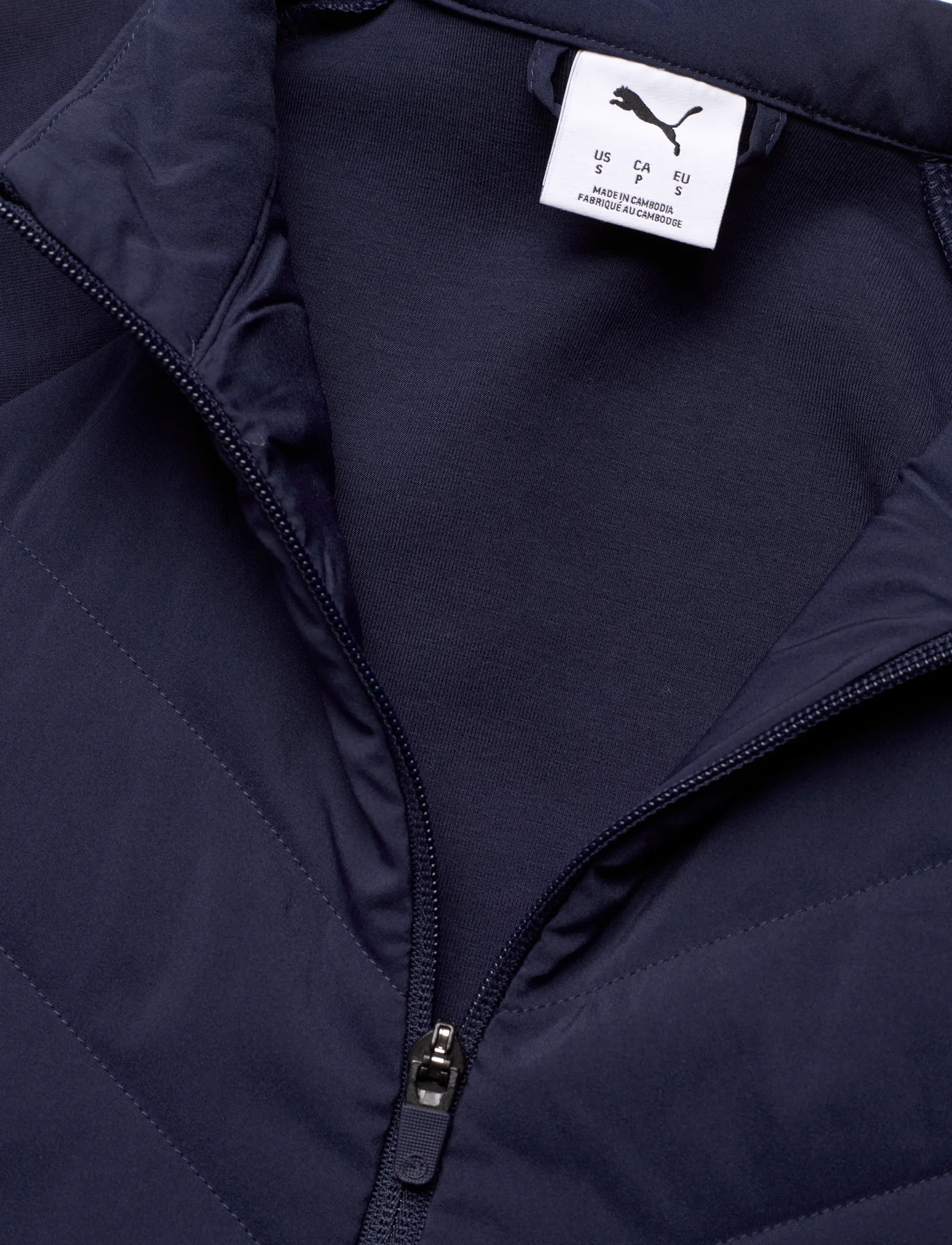 PUMA Golf - W Cloudspun Fleece Hybrid Jacket - golfjakker - deep navy - 2