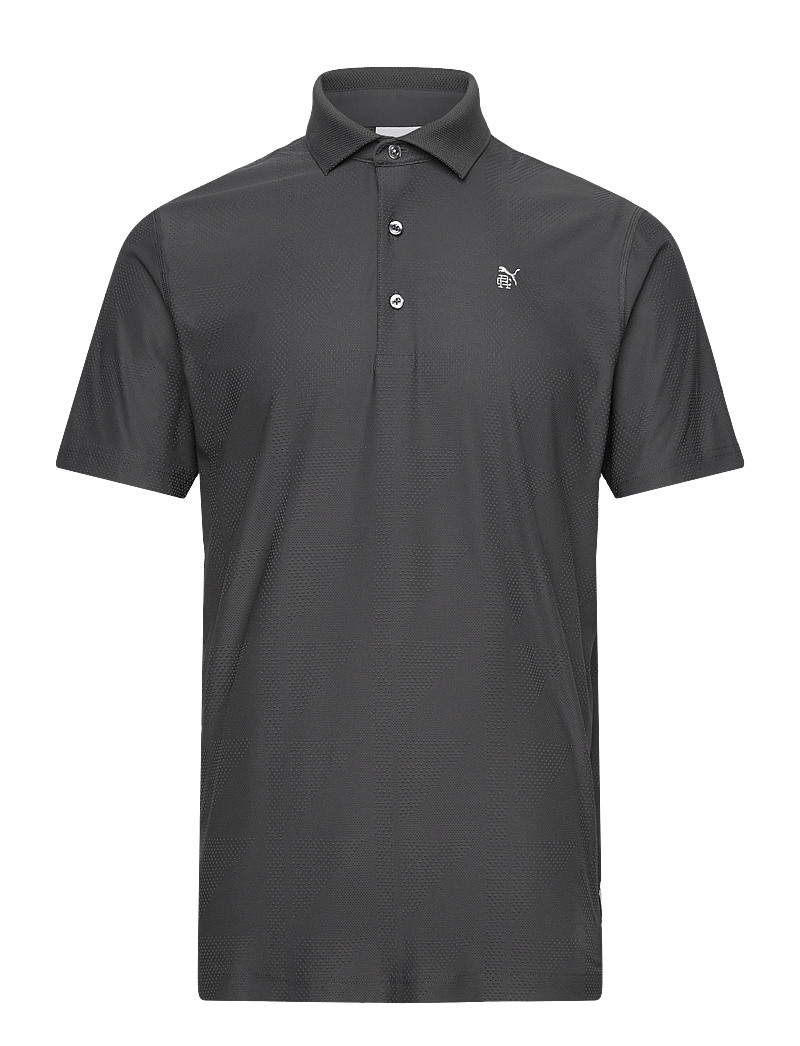 PUMA Golf - PUMA X RC MATTR Jacquard Polo - toppe & t-shirts - dusky gray - 0