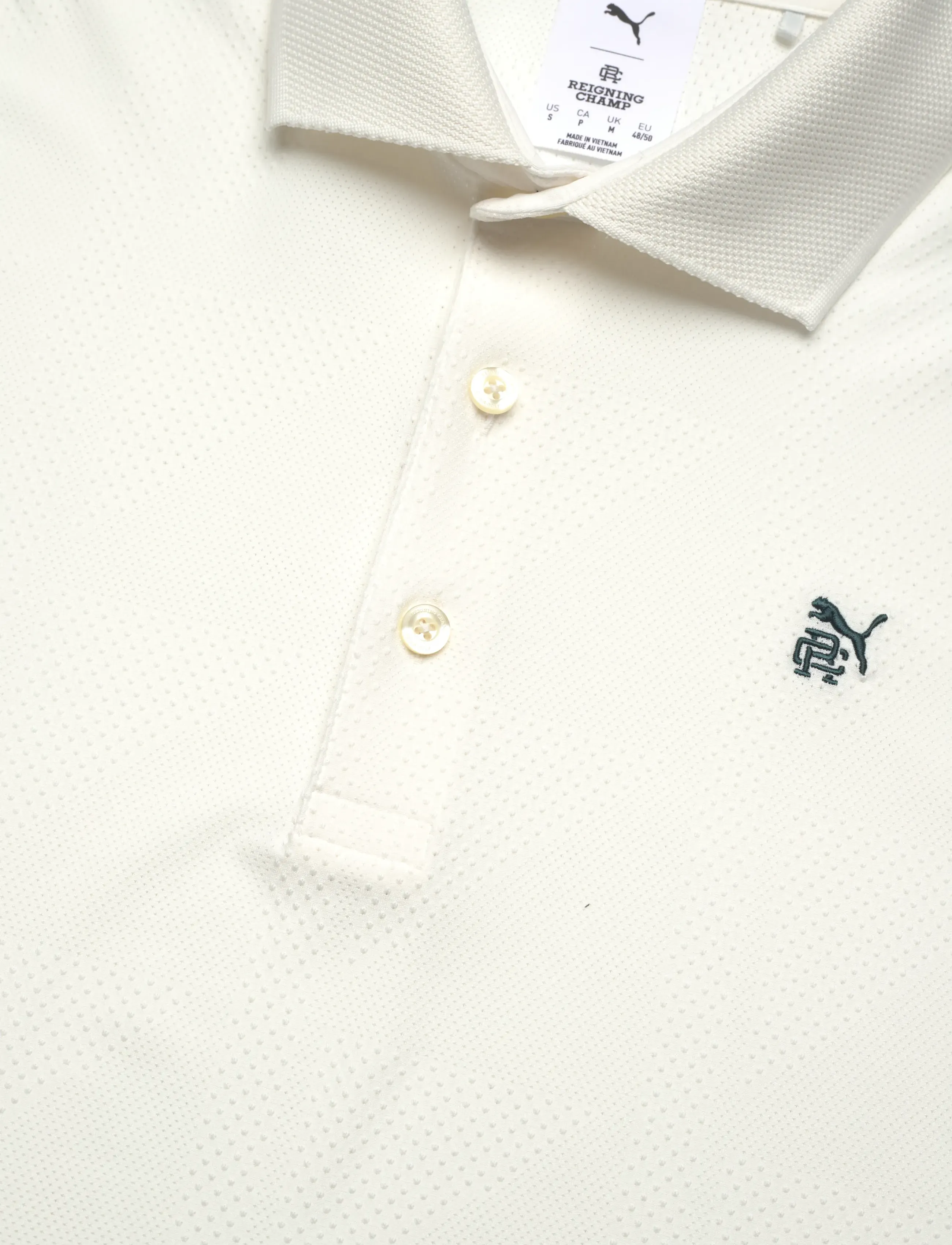 PUMA Golf - PUMA X RC MATTR Jacquard Polo - polos - warm white - 2