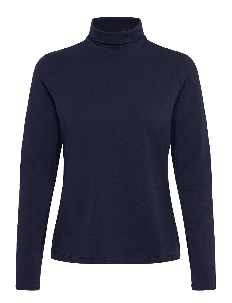 PUMA Golf - W Charlotte Modalon LS Top - funktionsunterwäsche - oberteile - deep navy - 0