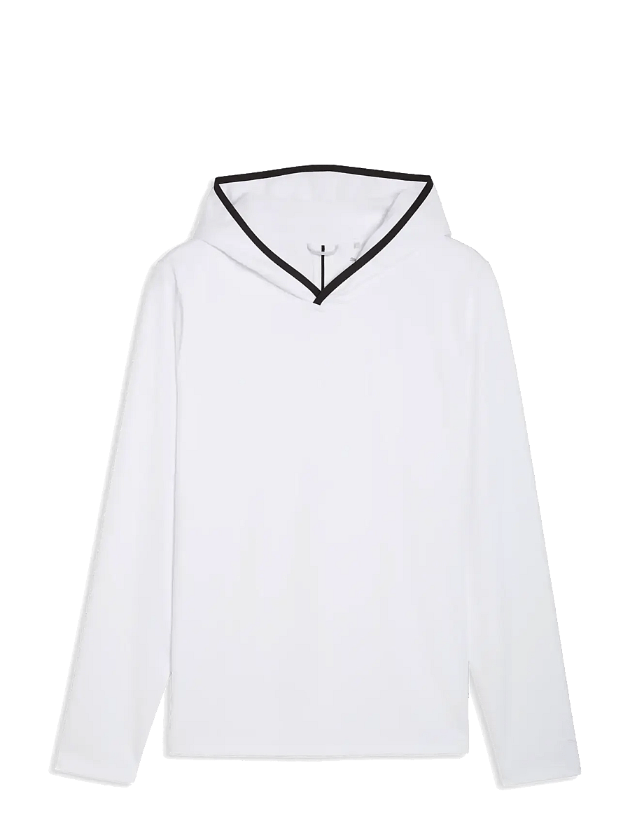 PUMA Golf - Cloudspun Tech Hoodie - LS - viršutinės dalies drabužiai - white glow - 0