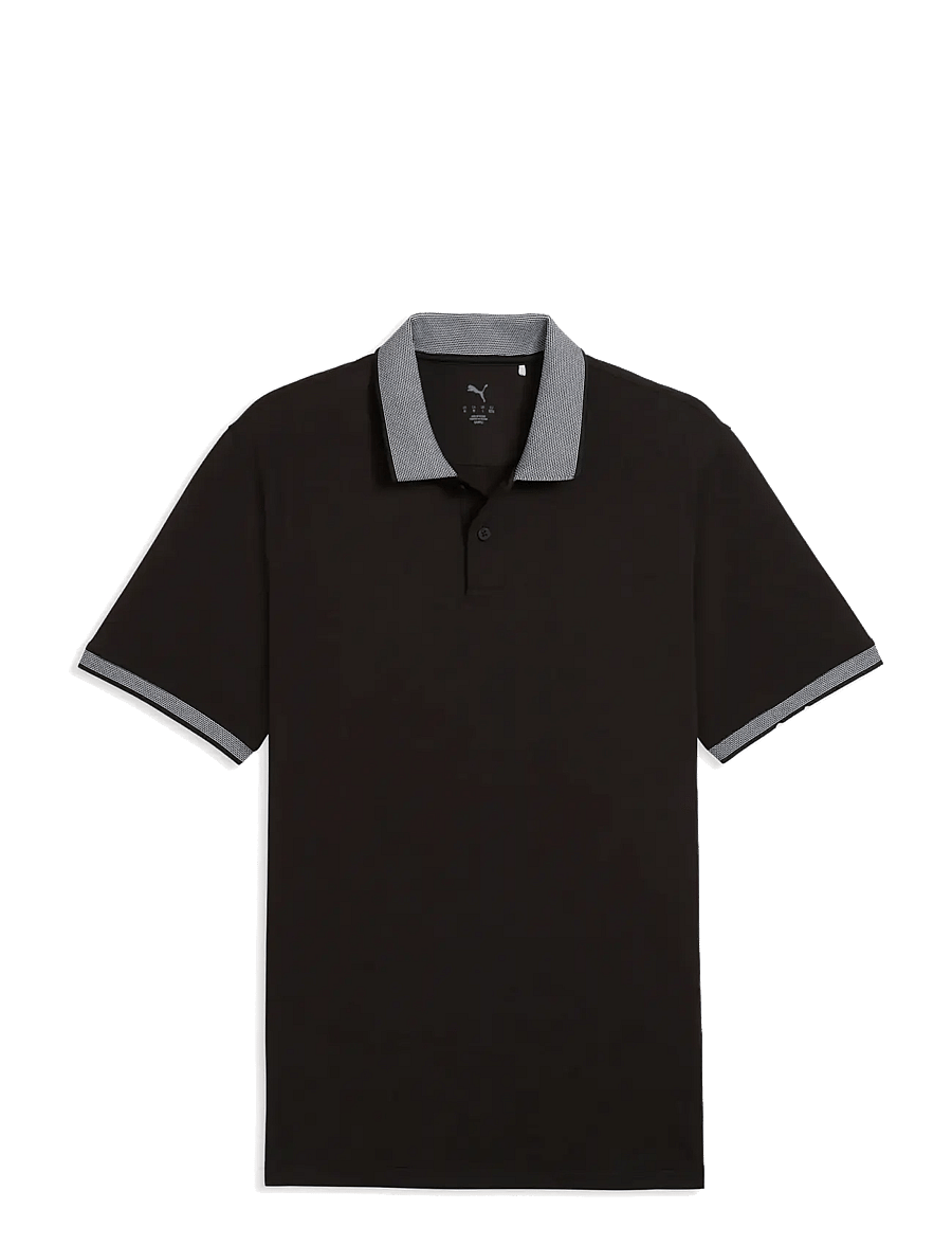 PUMA Golf - Modalon Crafted Polo - oberteile & t-shirts - puma black-white glow - 0