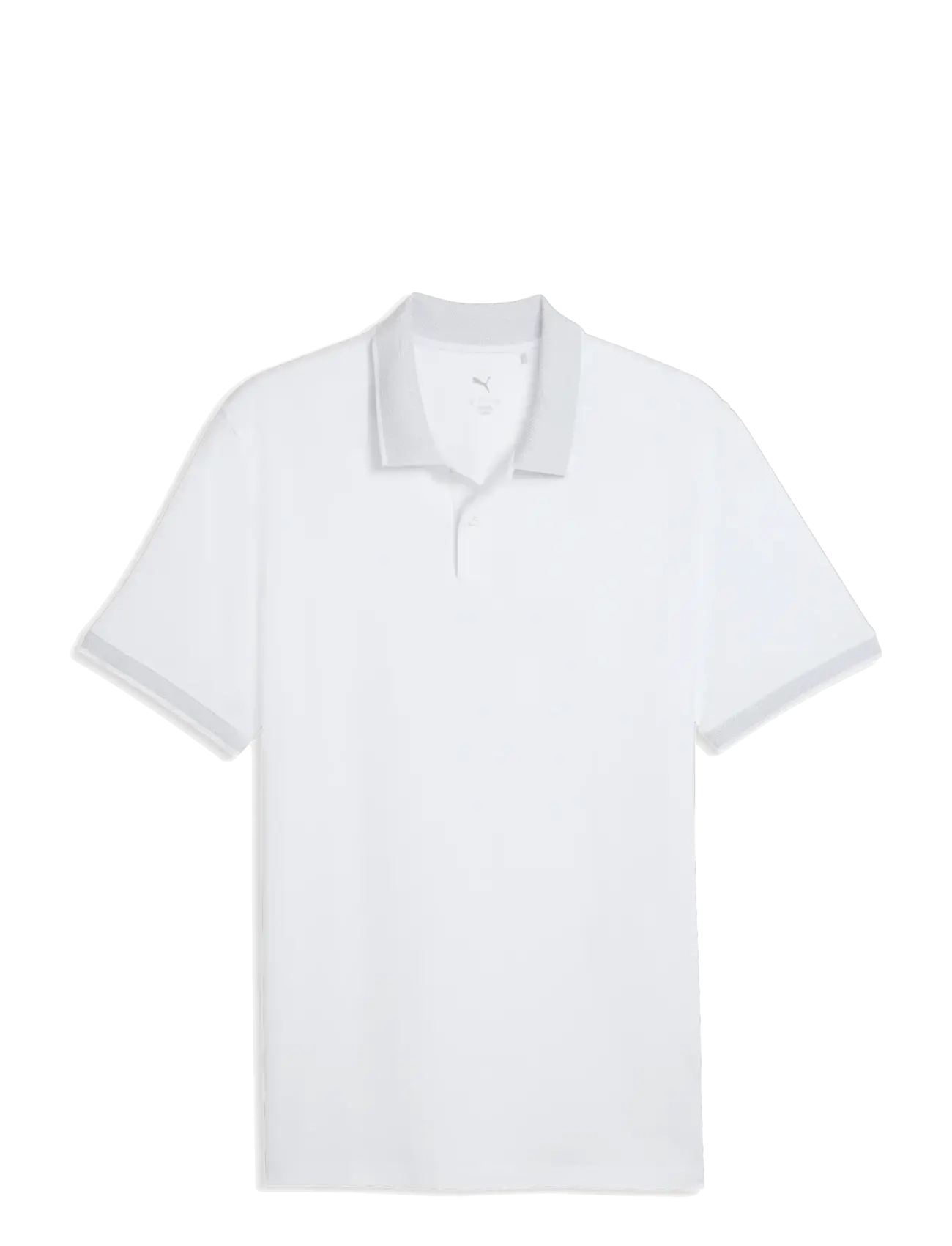 PUMA Golf Modalon Crafted Polo - Golf - WHITE GLOW-PLATINO GRAY / white