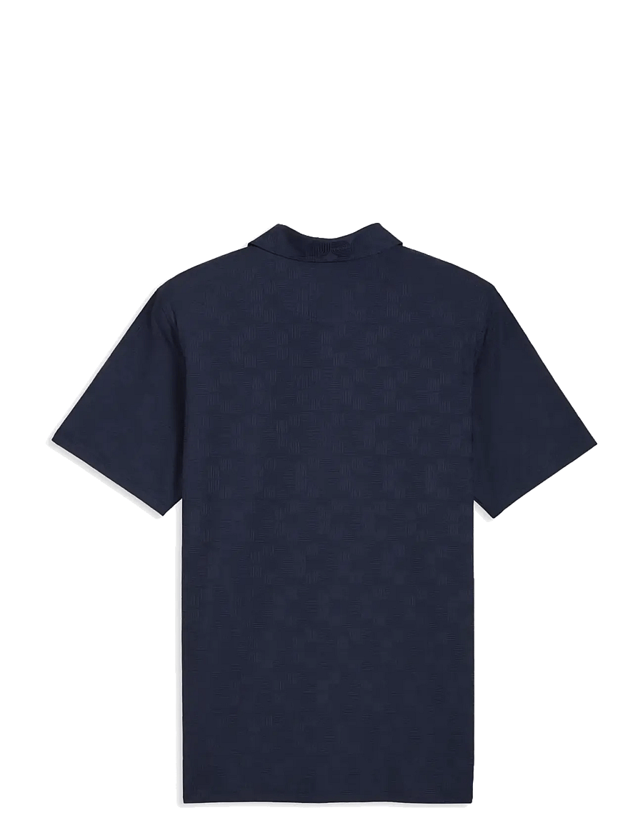PUMA Golf - MATTR Deco Jacquard Polo - LC - toppe & t-shirts - deep navy - 1