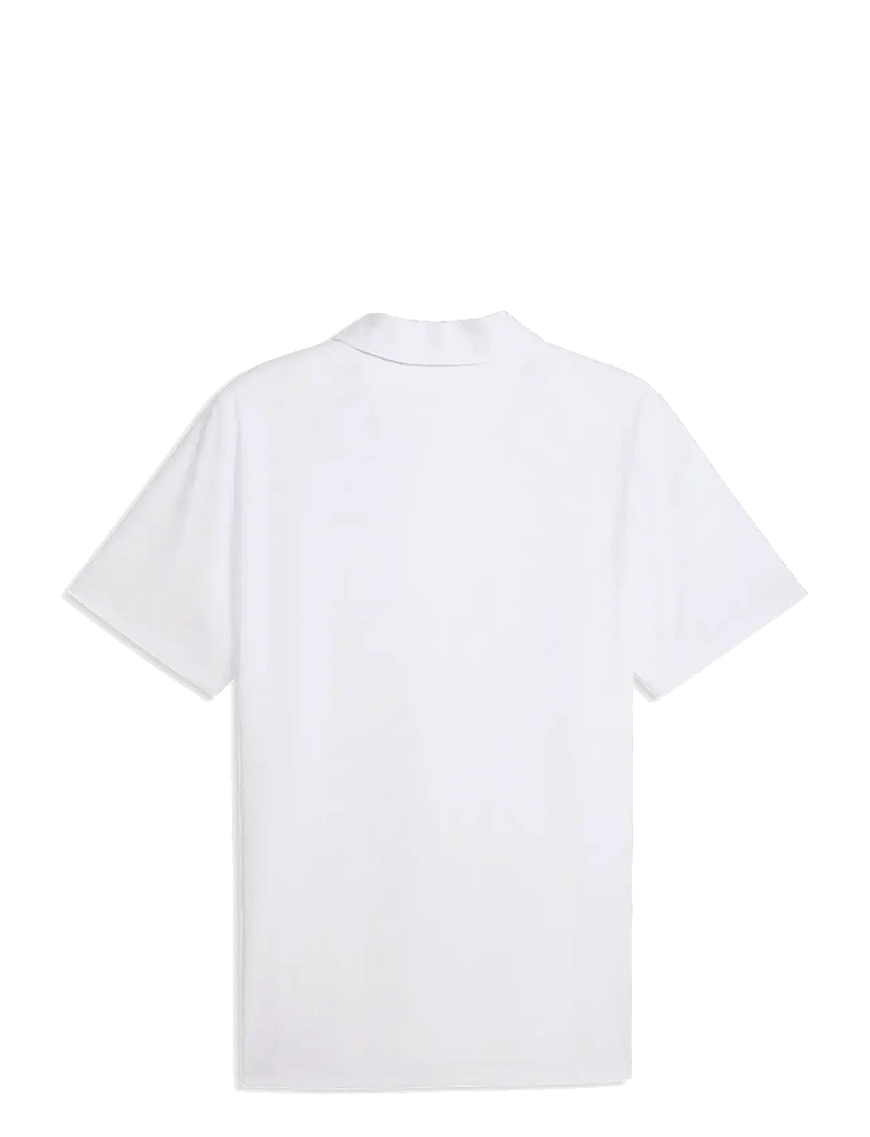 PUMA Golf - MATTR Deco Jacquard Polo - LC - toppe & t-shirts - white glow - 1