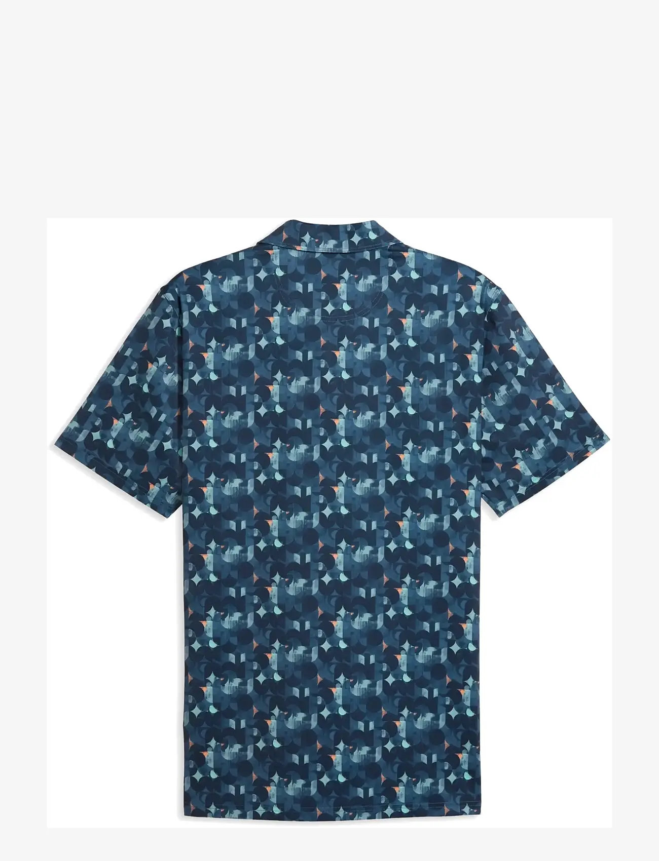 PUMA Golf - MATTR Deco Polo - LC - oberteile & t-shirts - deep navy-mint jelly - 1