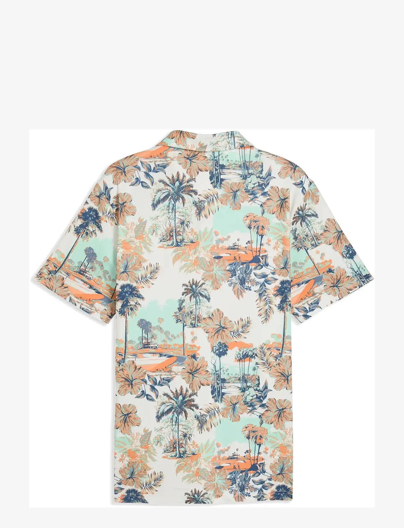 PUMA Golf - Cloudspun Palm Polo - LC - oberteile & t-shirts - warm white-mint jelly-melon glow - 1