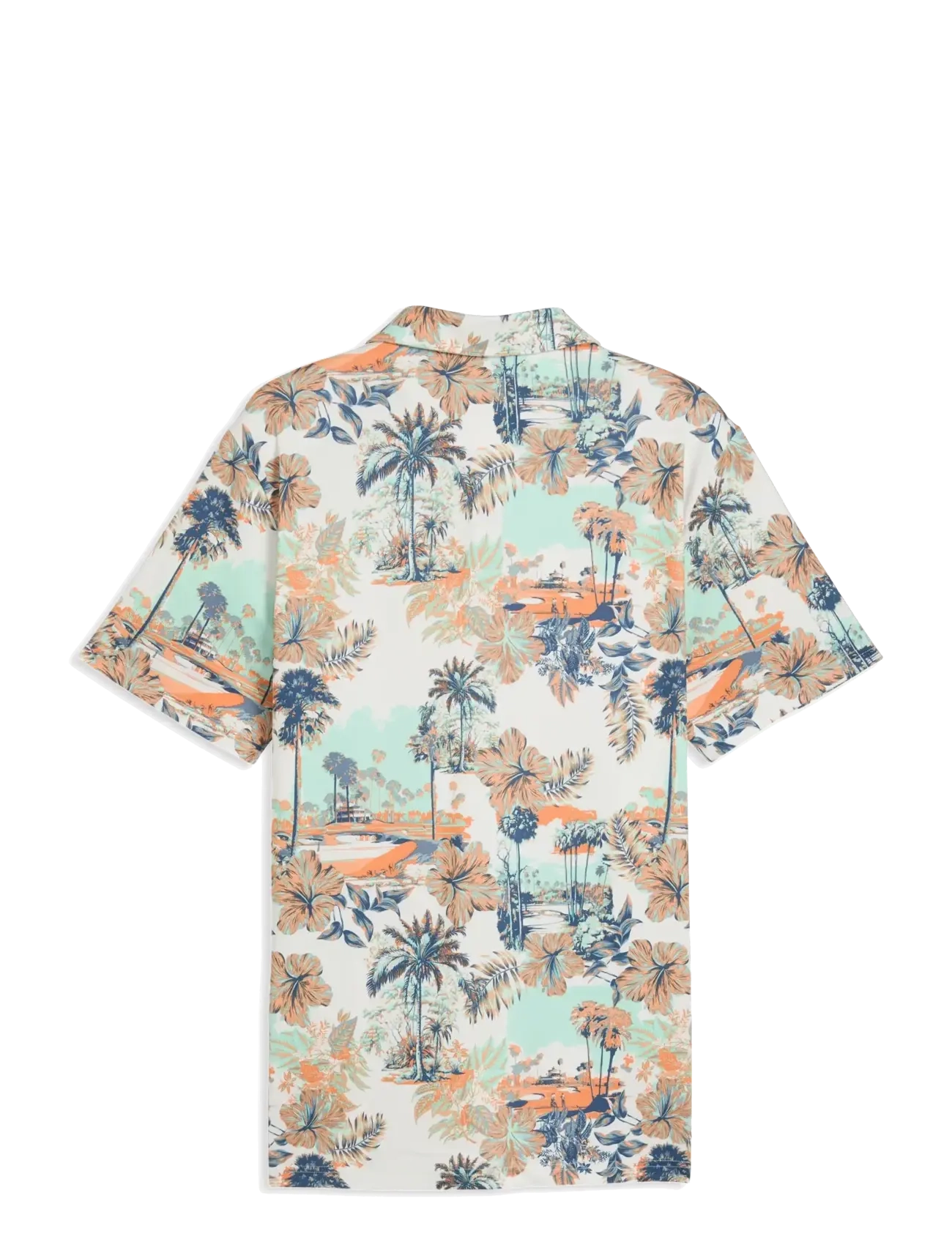 PUMA Golf - Cloudspun Palm Polo - LC - short-sleeved polos - warm white-mint jelly-melon glow - 1
