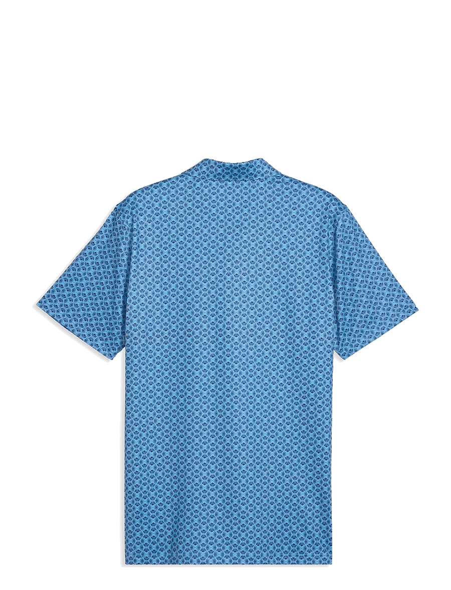 PUMA Golf - MATTR Scallop Polo - LC - oberteile & t-shirts - team light blue-deep navy - 1