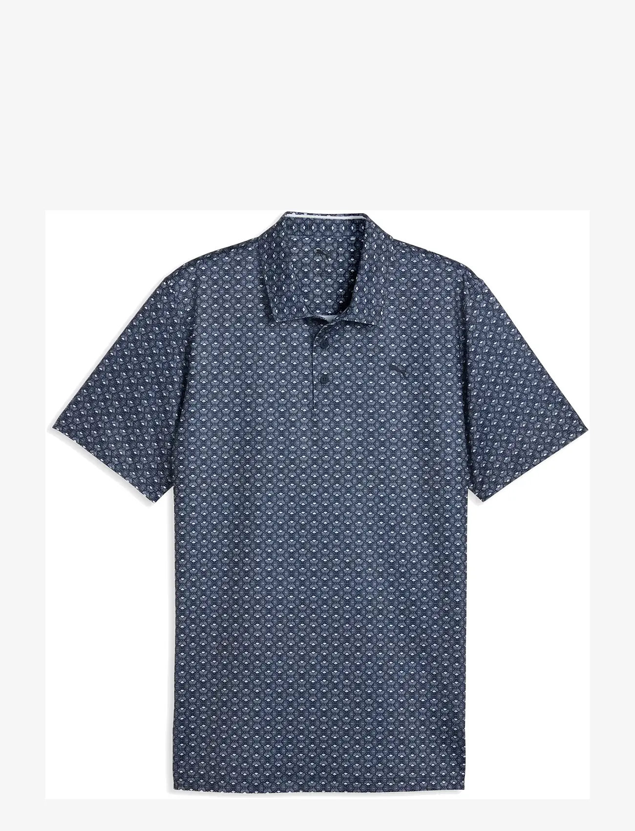 PUMA Golf - MATTR Scallop Polo - LC - alussärgid ja t-särgid - deep navy-white glow - 0