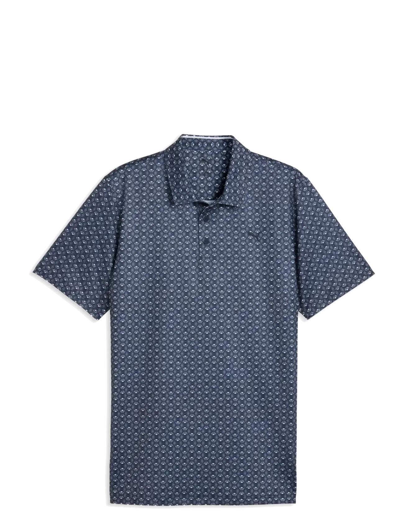 PUMA Golf MATTR Scallop Polo - LC - Poloshirts - DEEP NAVY-WHITE GLOW / navy